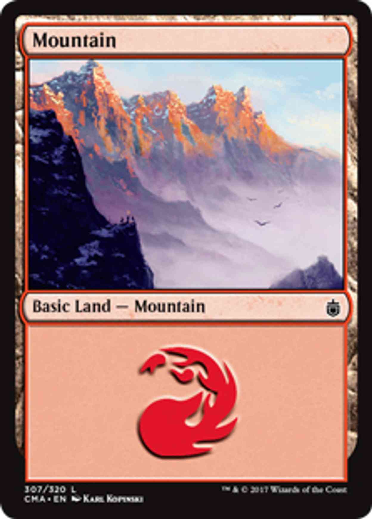 Mountain (307) magic card front