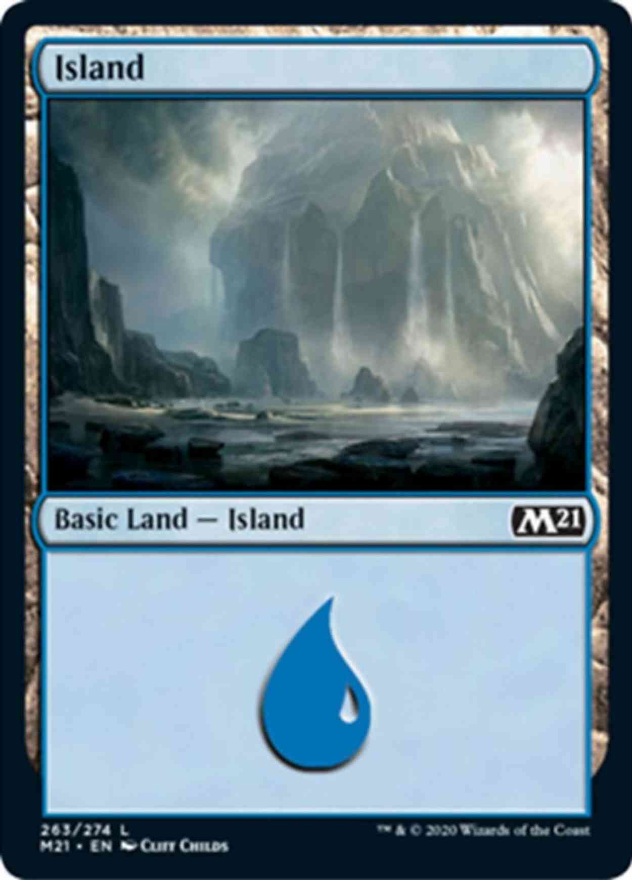 Island magic card front