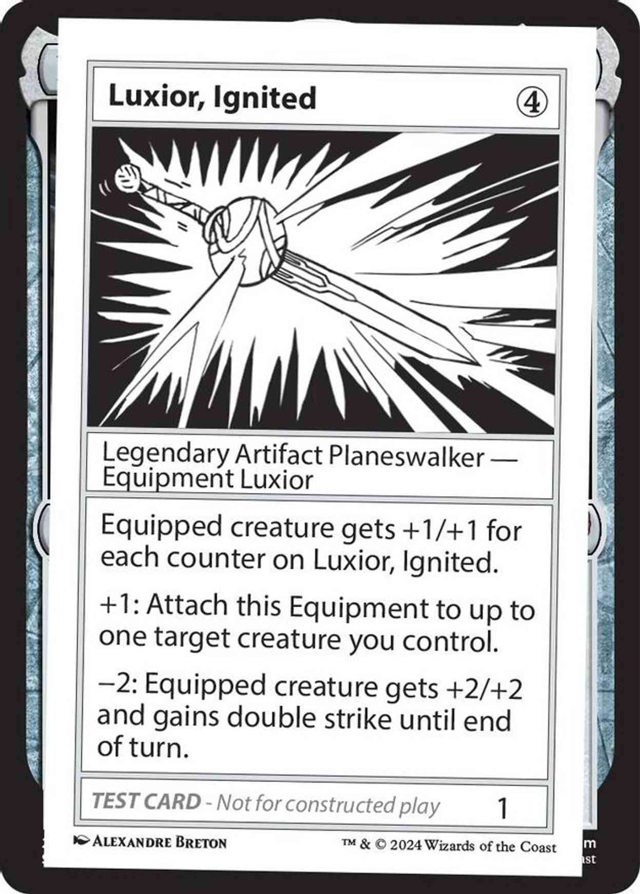 Luxior, Ignited magic card front