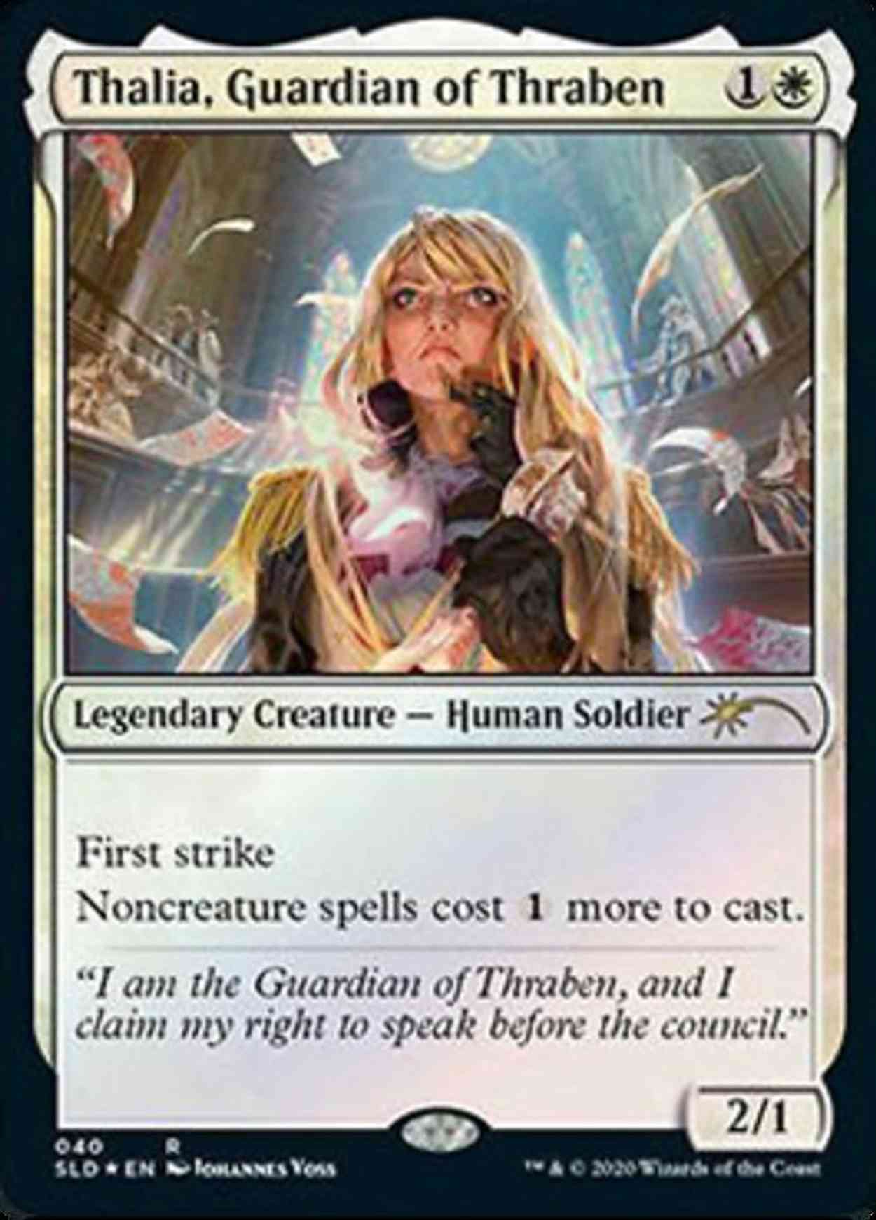 Thalia, Guardian of Thraben (40) magic card front
