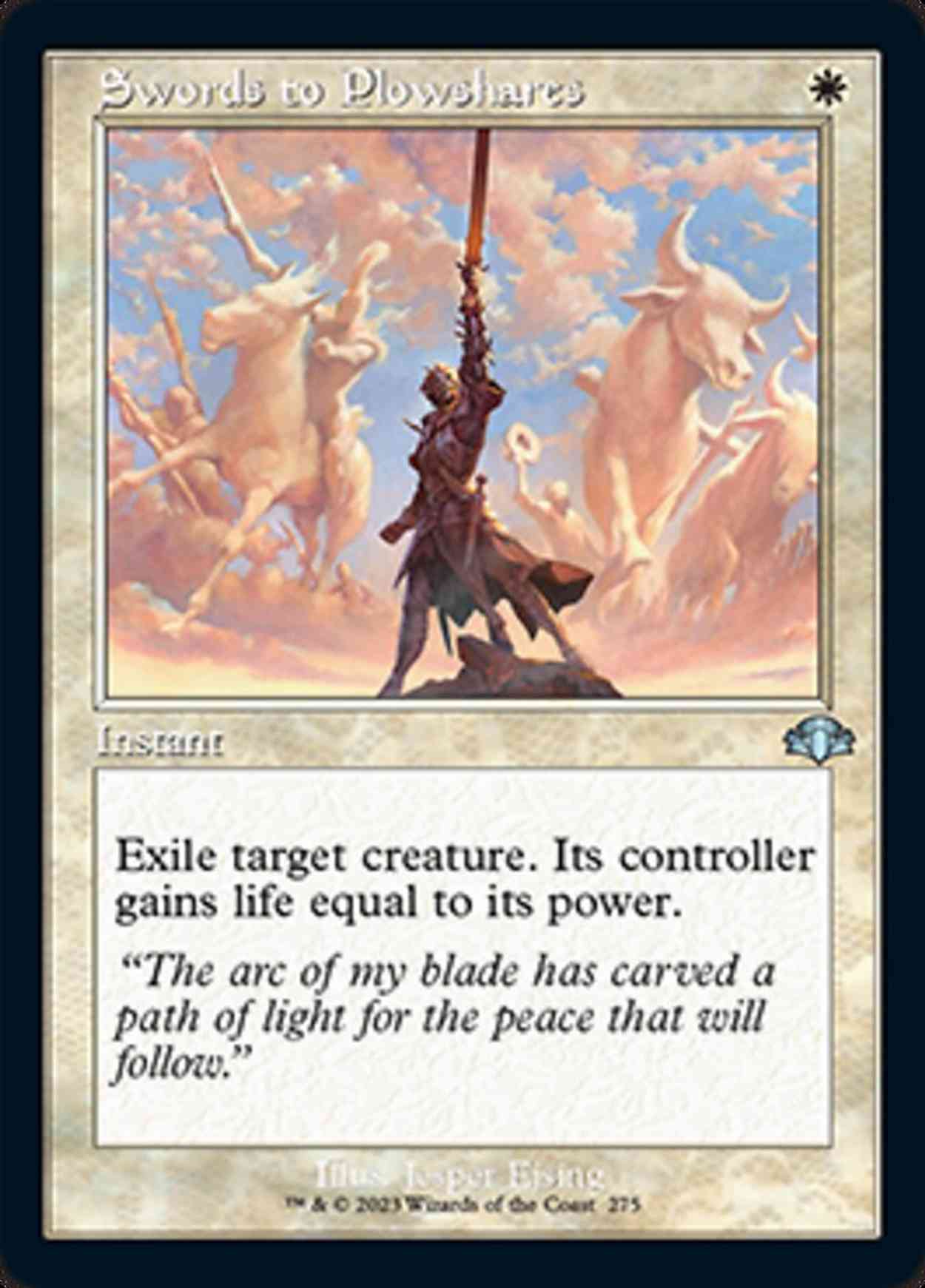 Swords to Plowshares (Retro Frame) magic card front