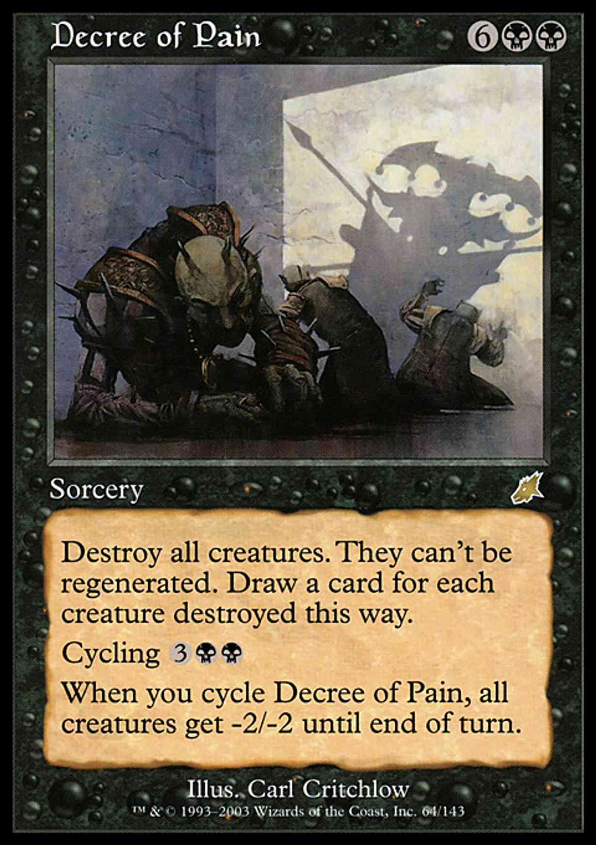Decree of Pain magic card front