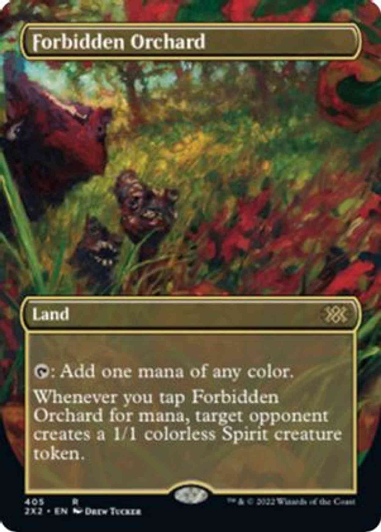 Forbidden Orchard (Borderless) magic card front