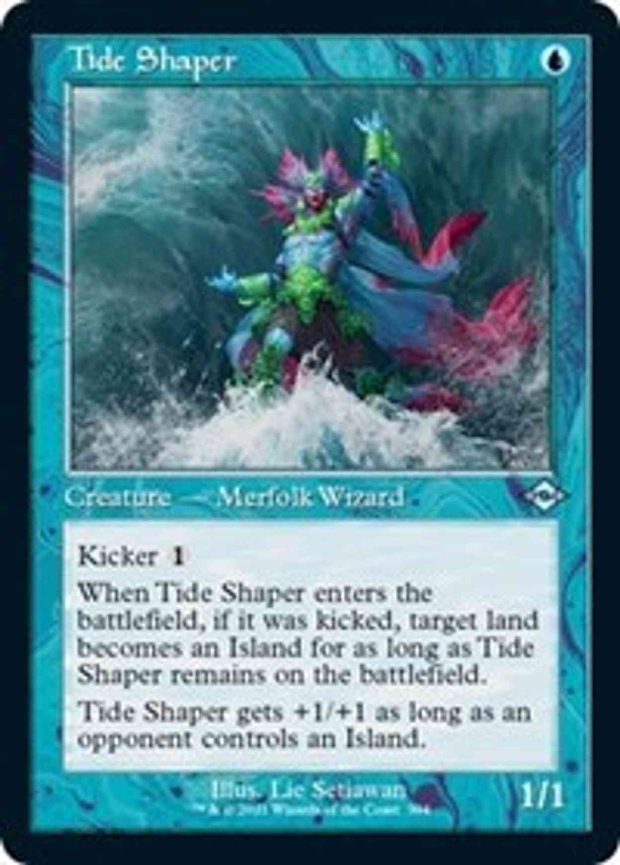 Tide Shaper (Retro Frame) (Foil Etched) magic card front