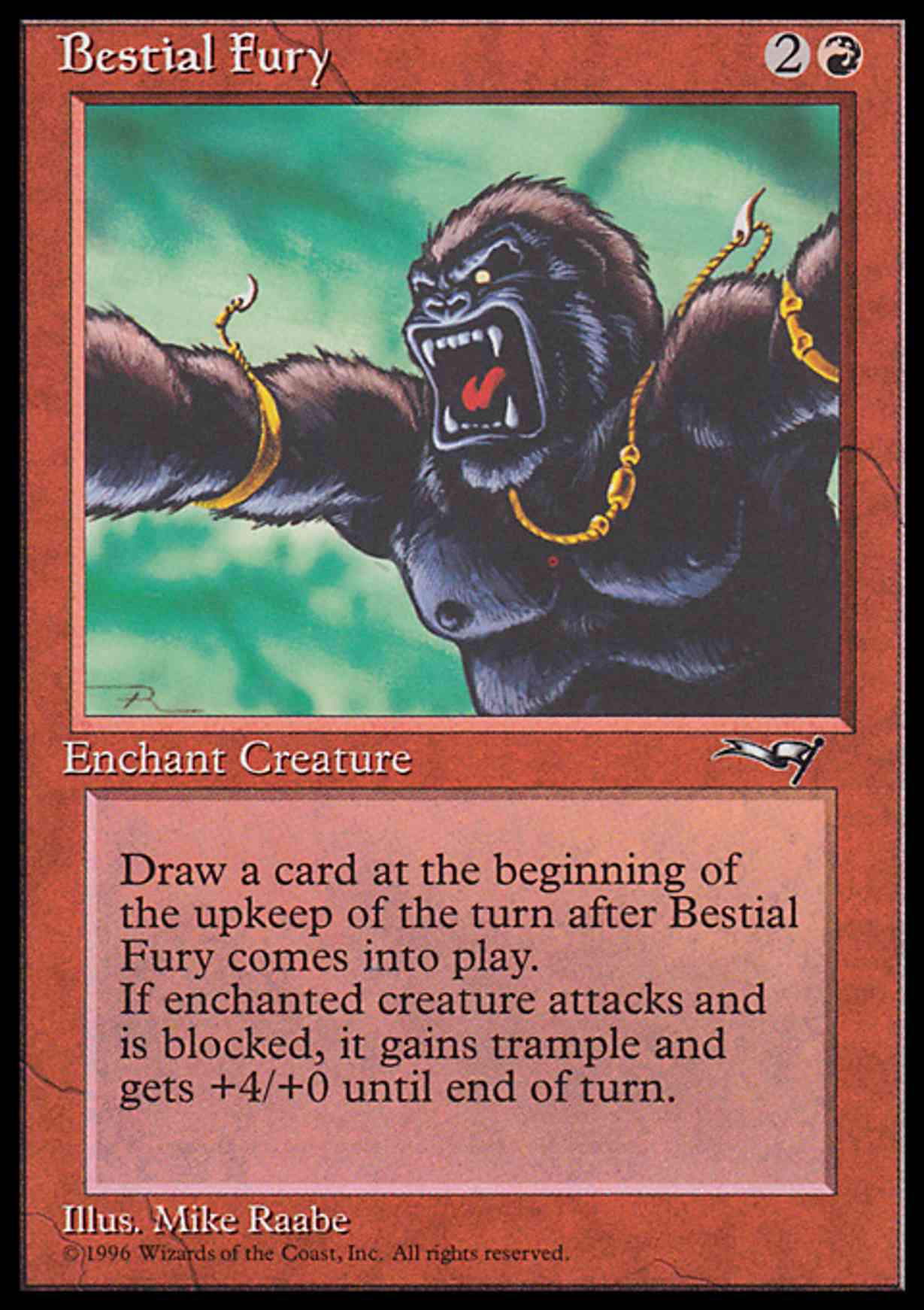 Bestial Fury (Facing Left) magic card front