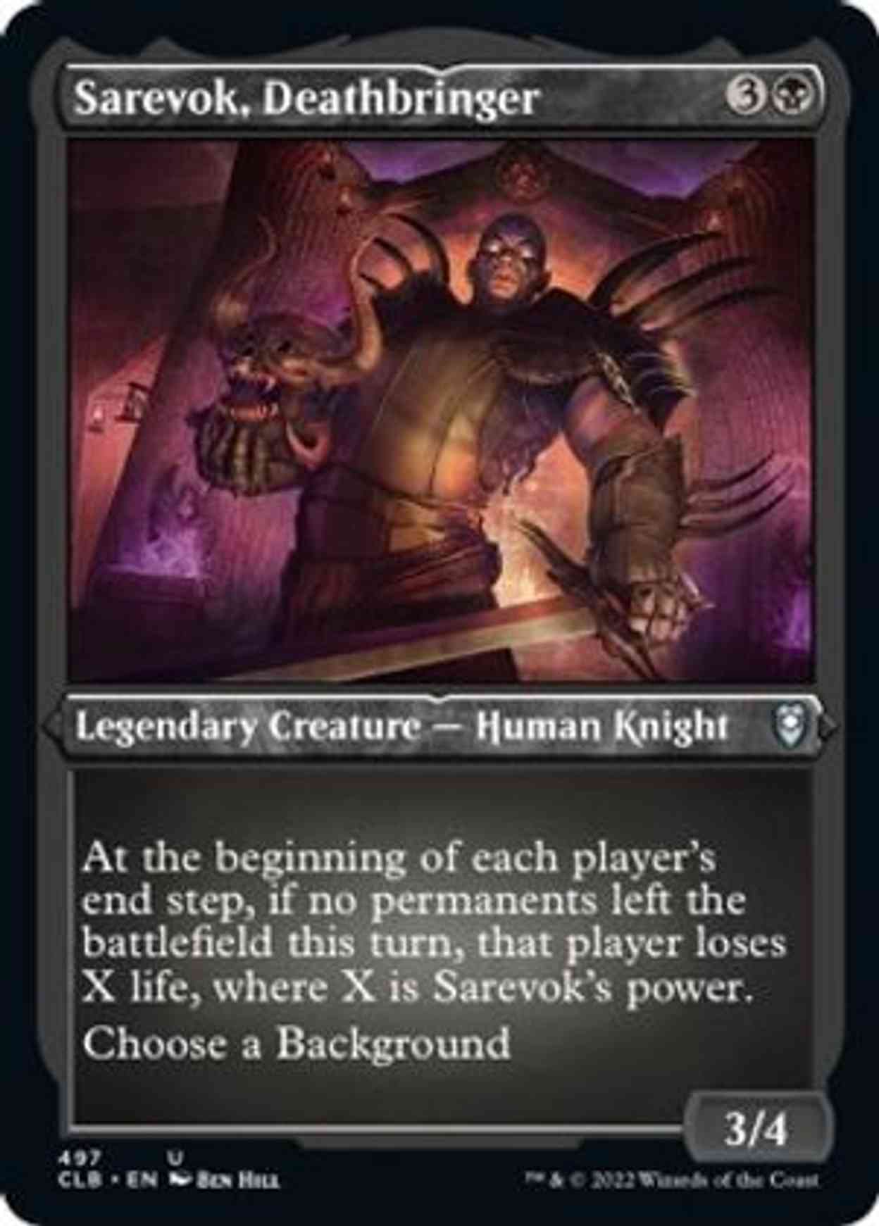 Sarevok, Deathbringer (Foil Etched) magic card front