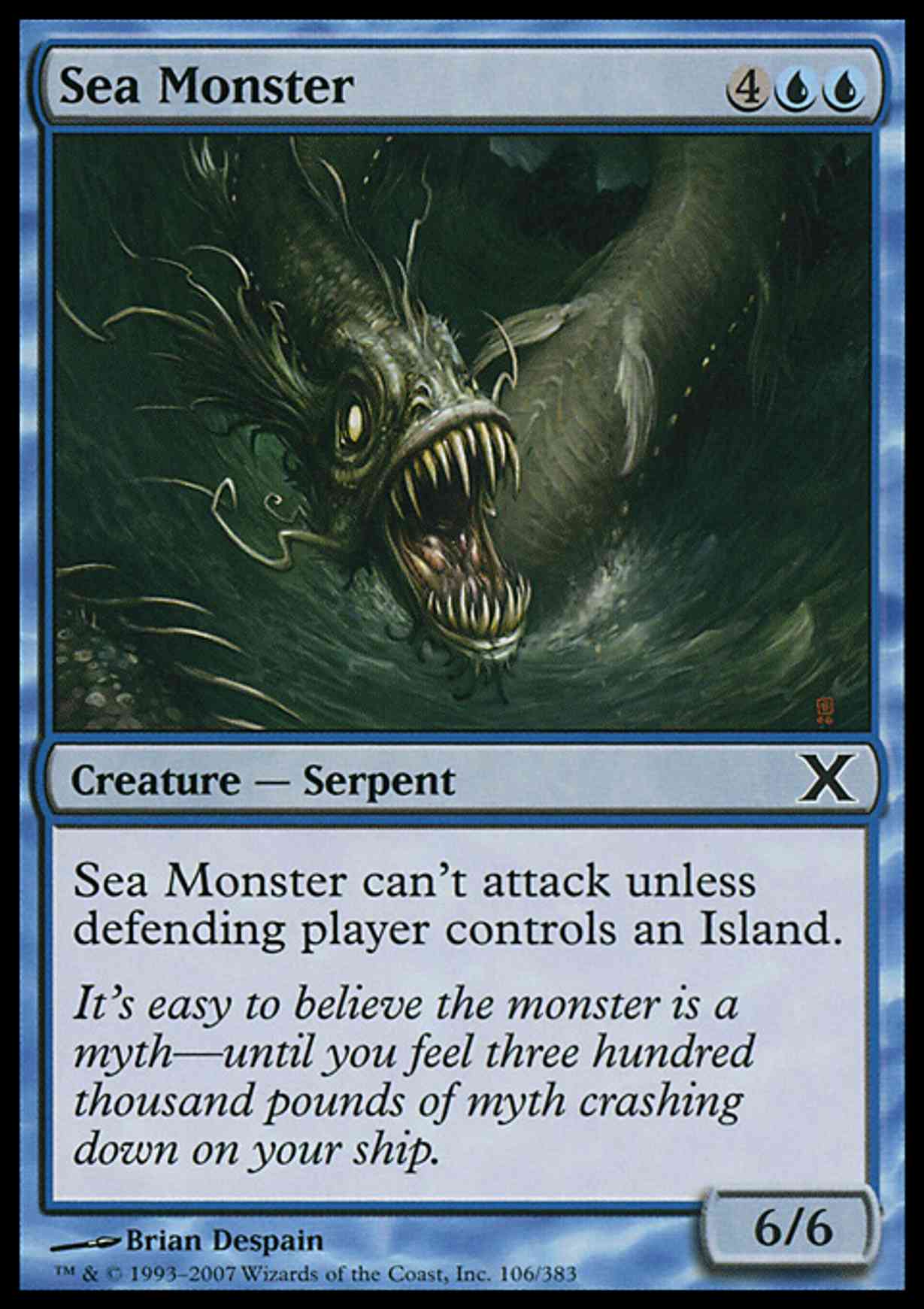 Sea Monster magic card front