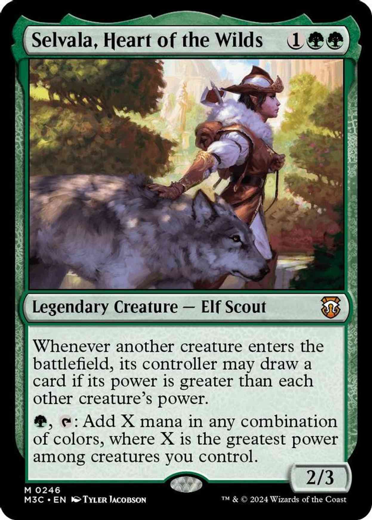 Selvala, Heart of the Wilds (Ripple Foil) magic card front