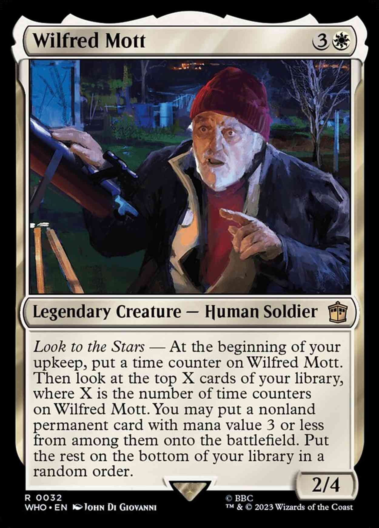 Wilfred Mott magic card front