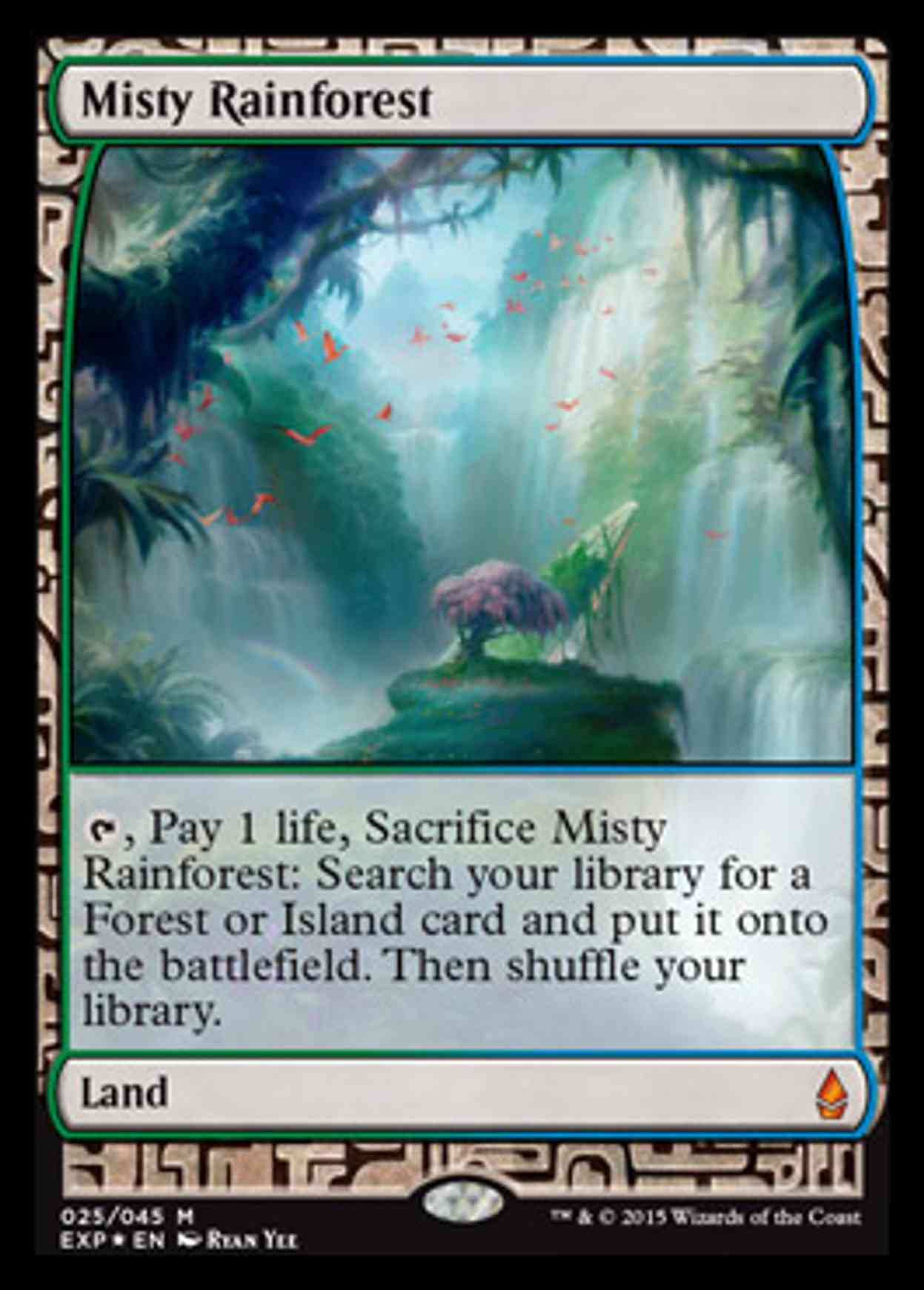 Misty Rainforest magic card front