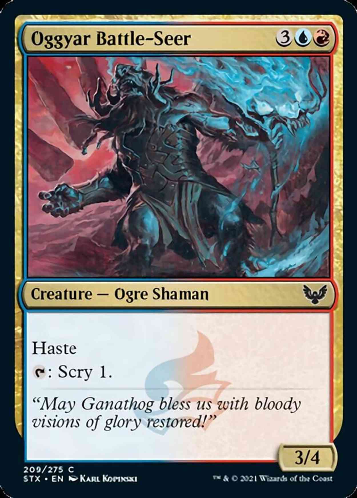 Oggyar Battle-Seer magic card front