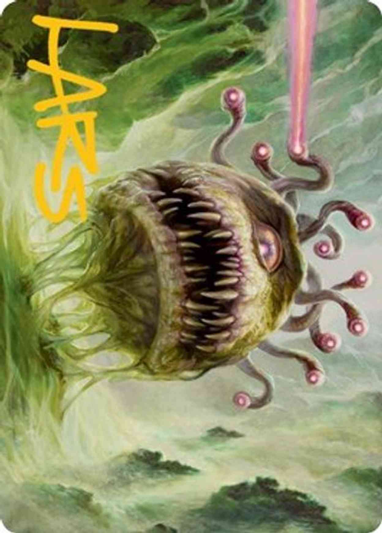 Beholder Art Card (Gold-Stamped Signature) magic card front