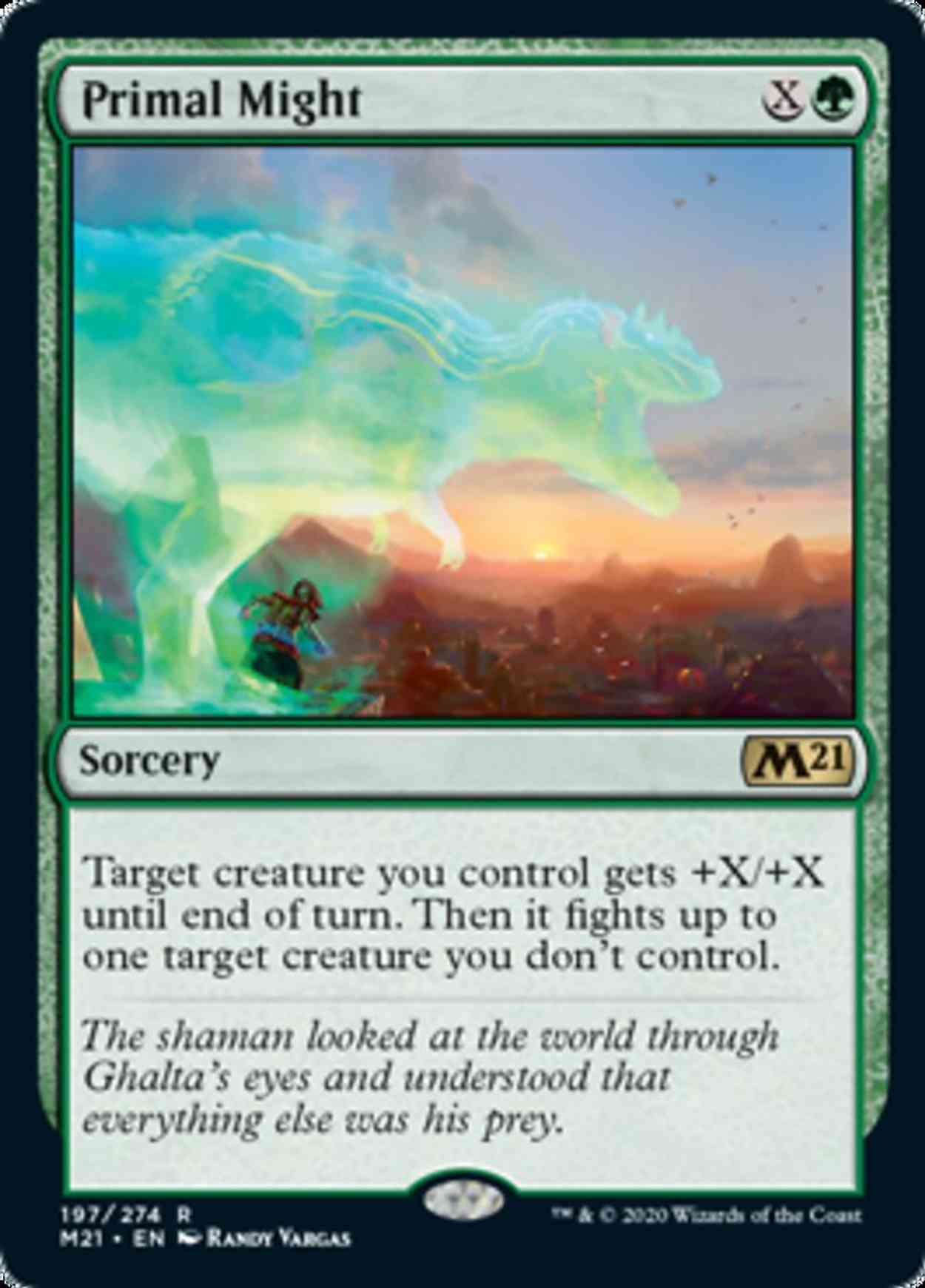 Primal Might magic card front