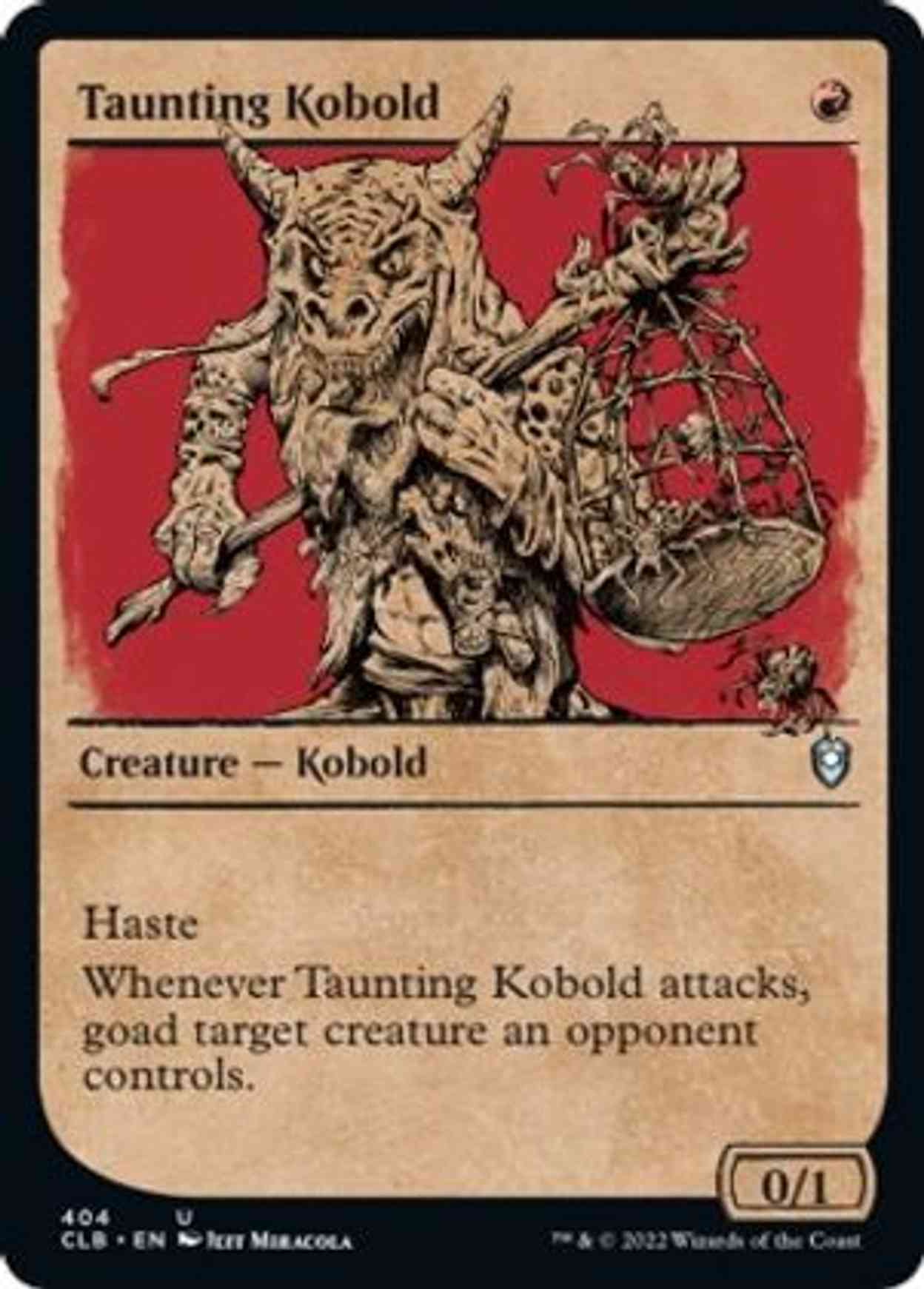 Taunting Kobold (Showcase) magic card front