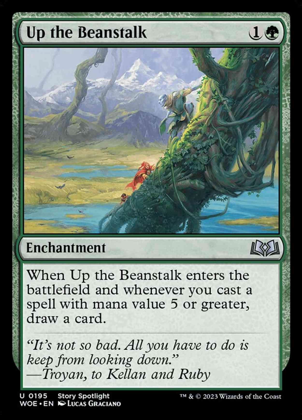 Up the Beanstalk magic card front