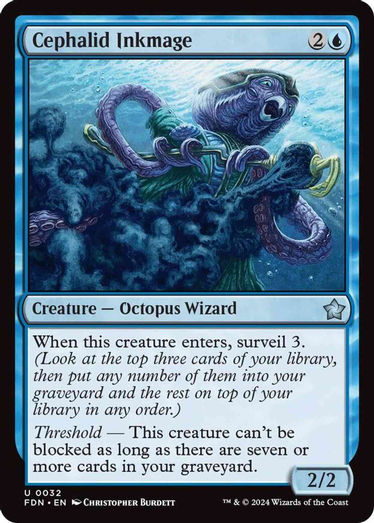 Cephalid Inkmage magic card front
