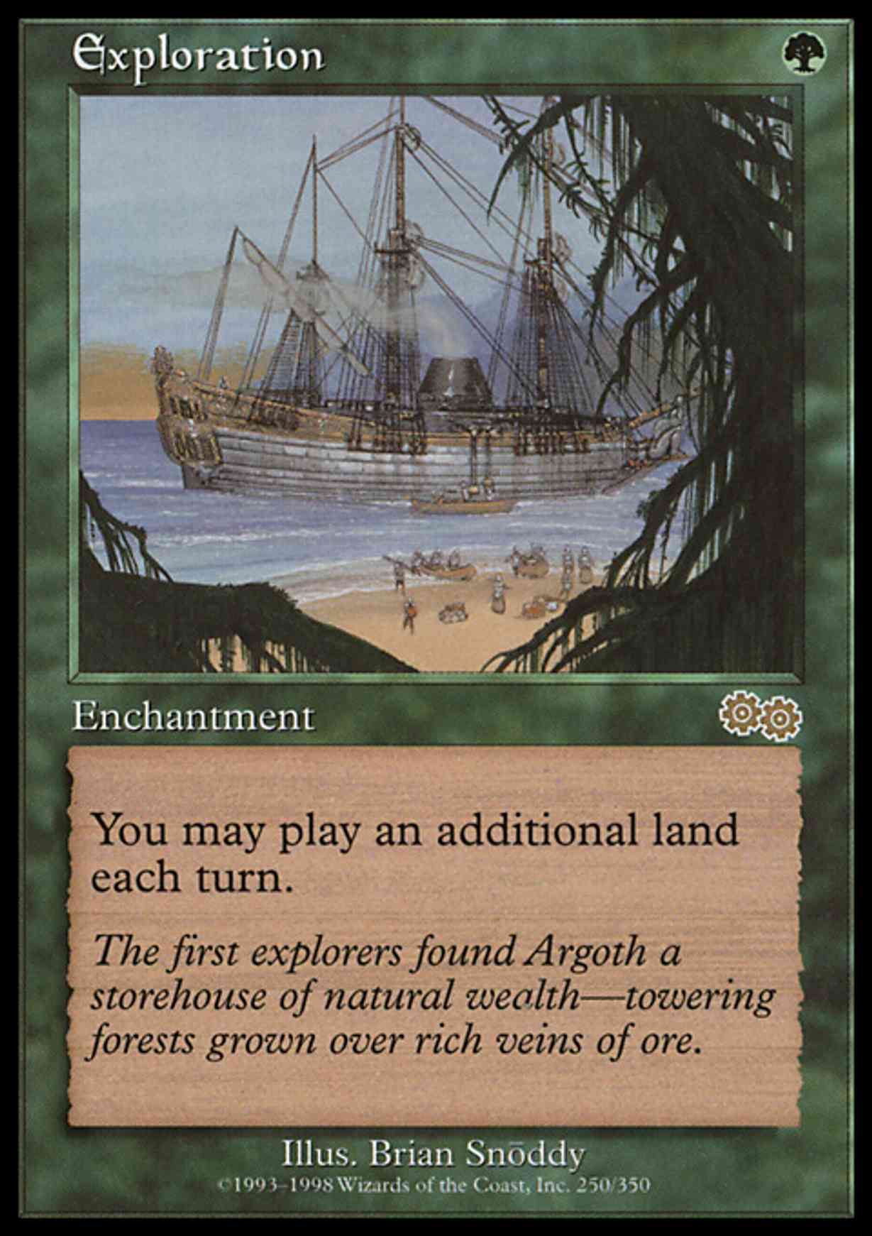 Exploration magic card front