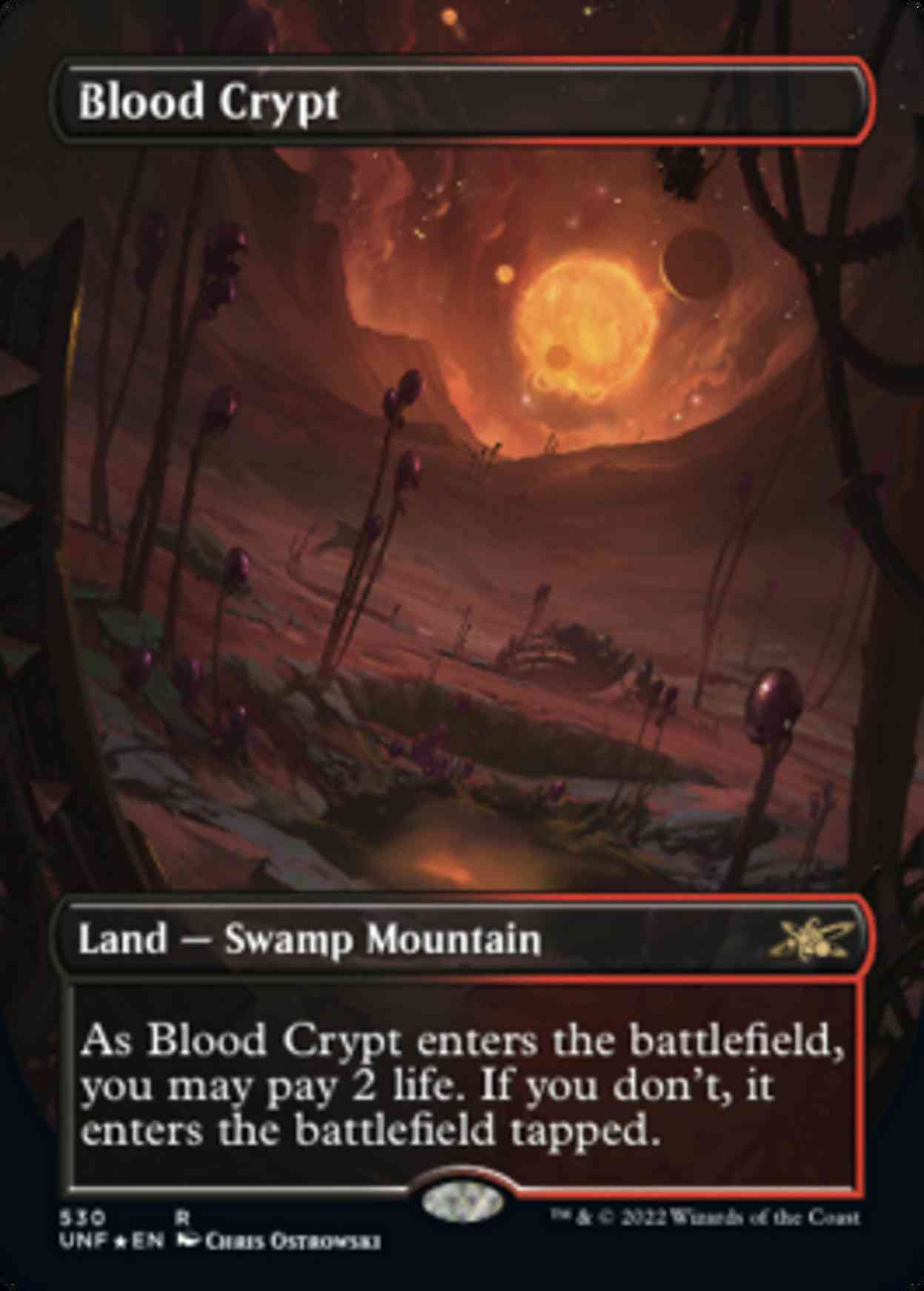 Blood Crypt (Borderless) (Galaxy Foil) magic card front