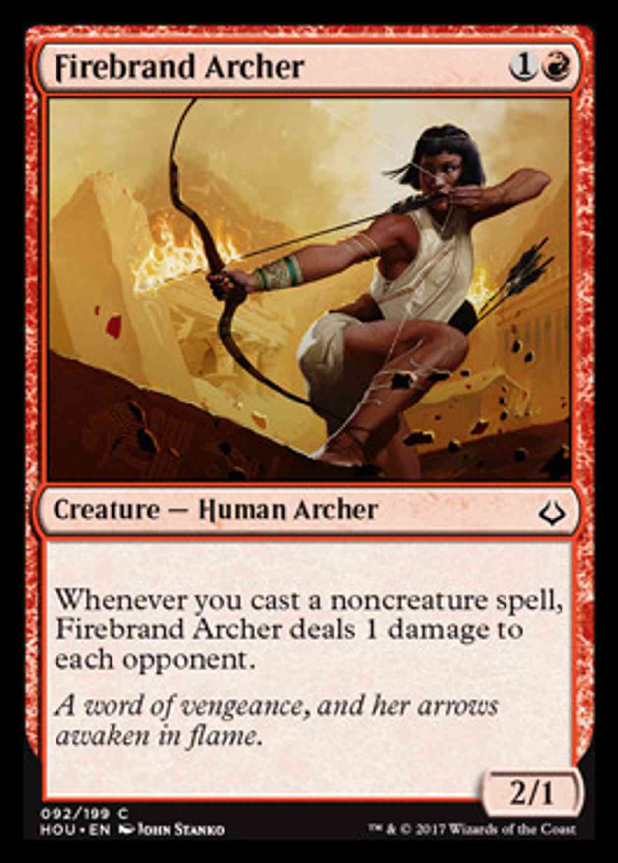 Firebrand Archer magic card front