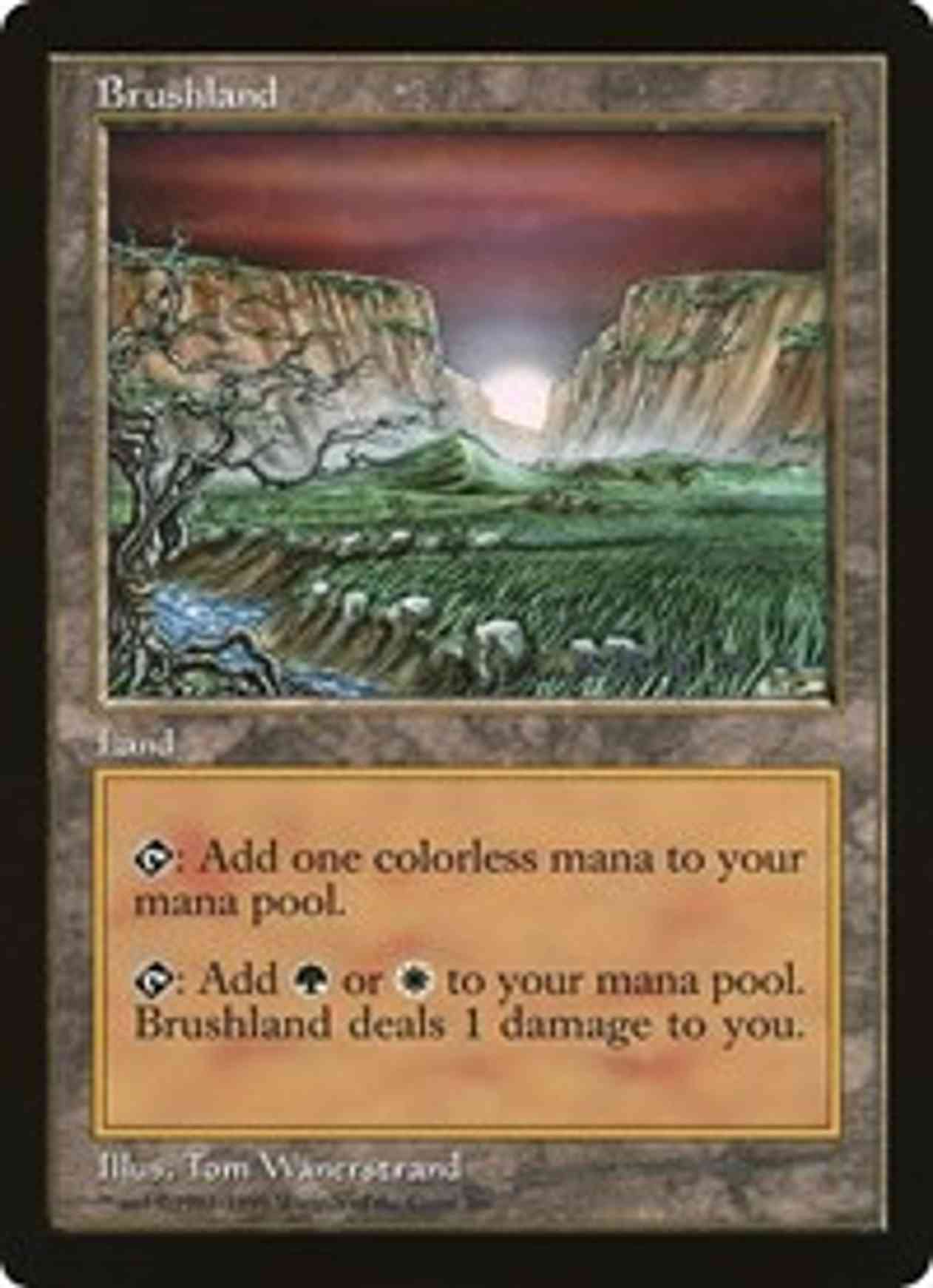 Brushland (Oversized) magic card front