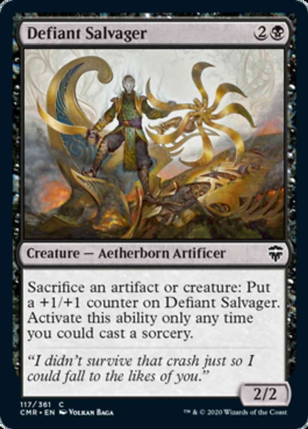 Defiant Salvager magic card front