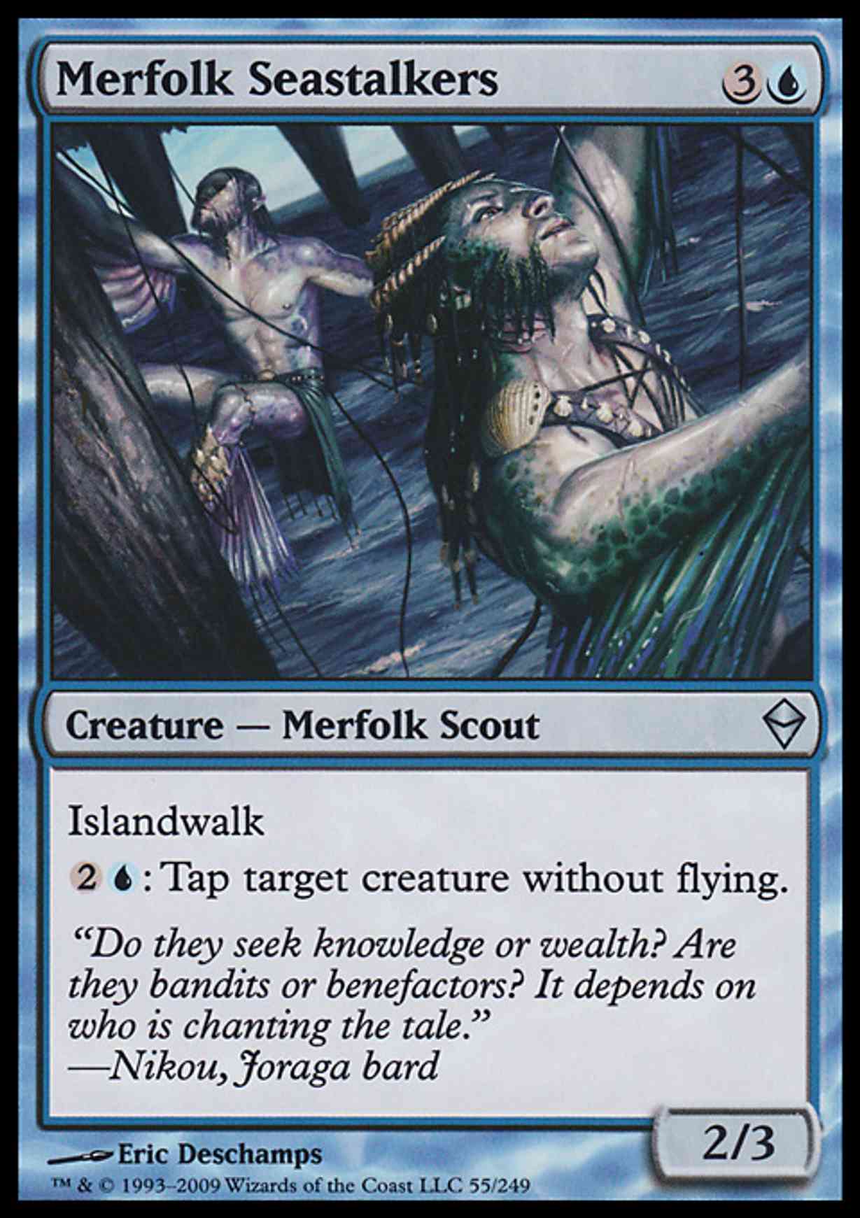 Merfolk Seastalkers magic card front