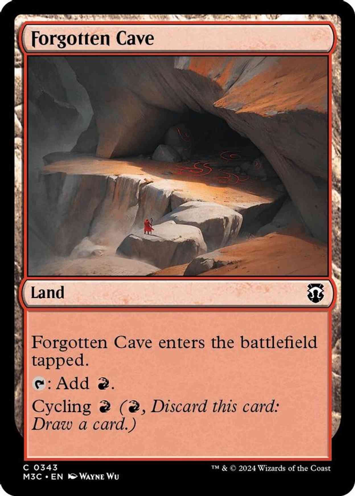 Forgotten Cave (Ripple Foil) magic card front