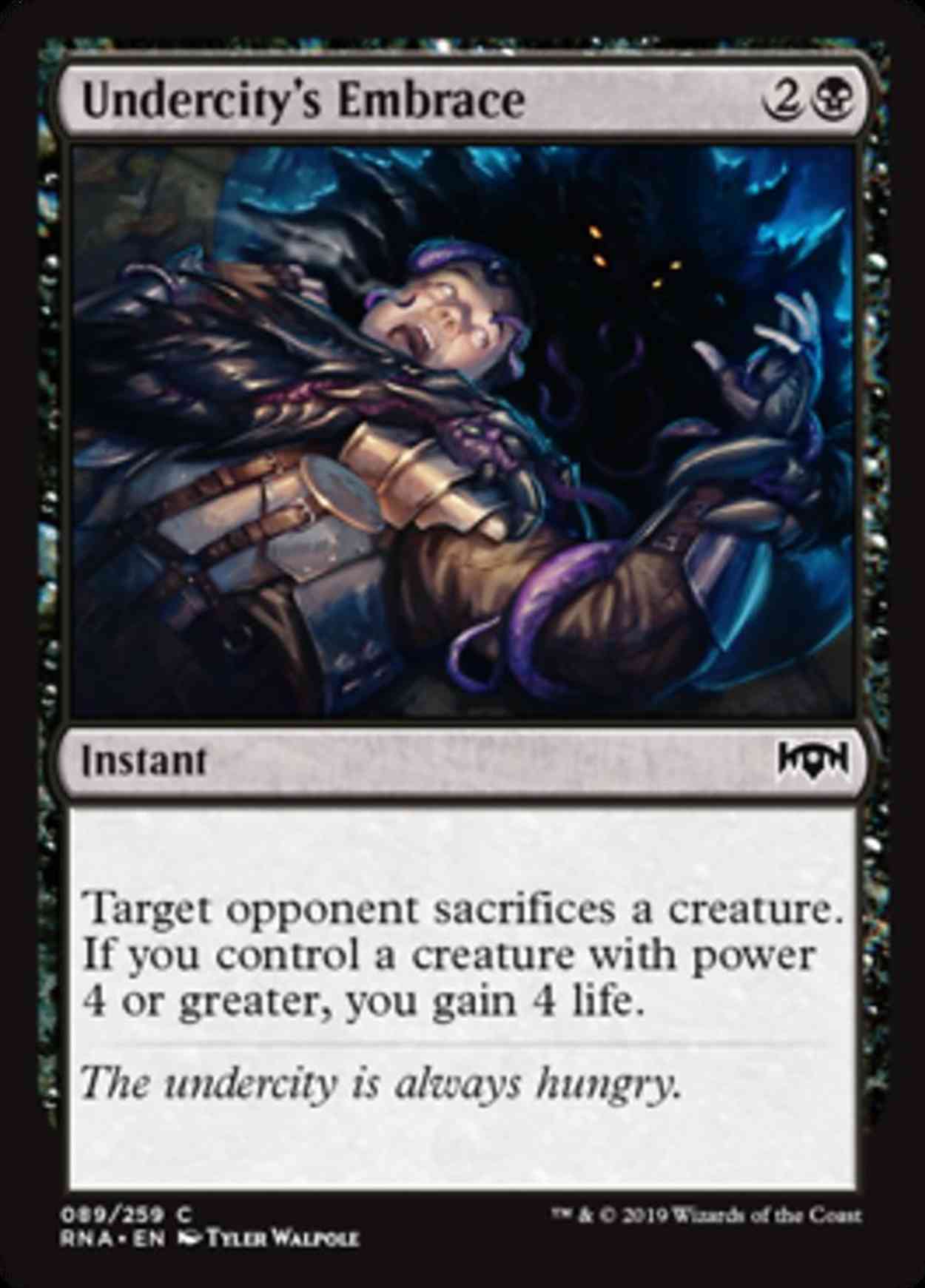 Undercity's Embrace magic card front