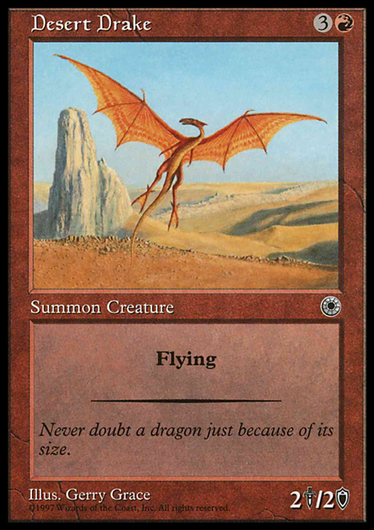 Desert Drake magic card front