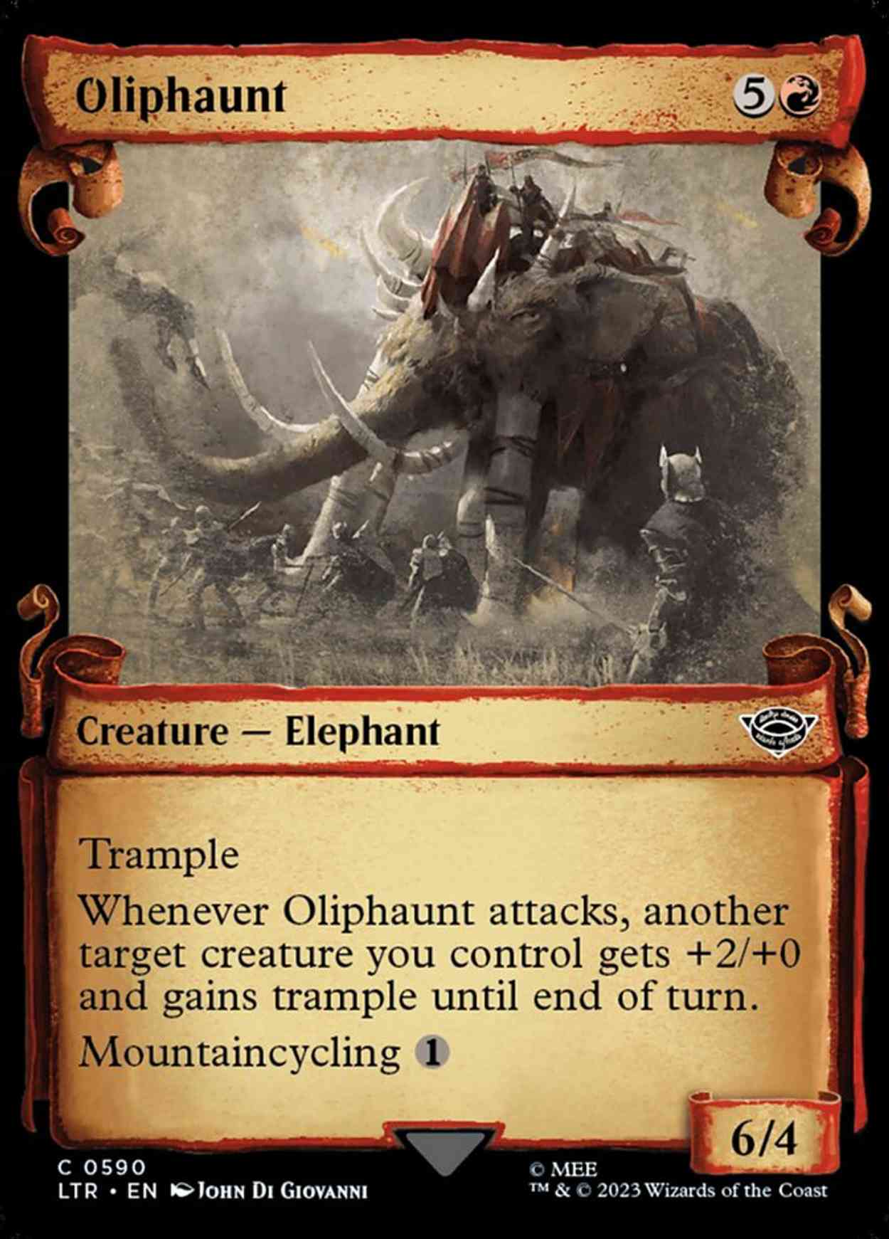 Oliphaunt (Showcase Scrolls) magic card front