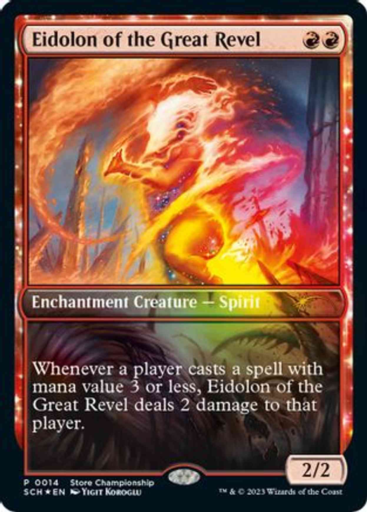 Eidolon of the Great Revel (Top 8) magic card front