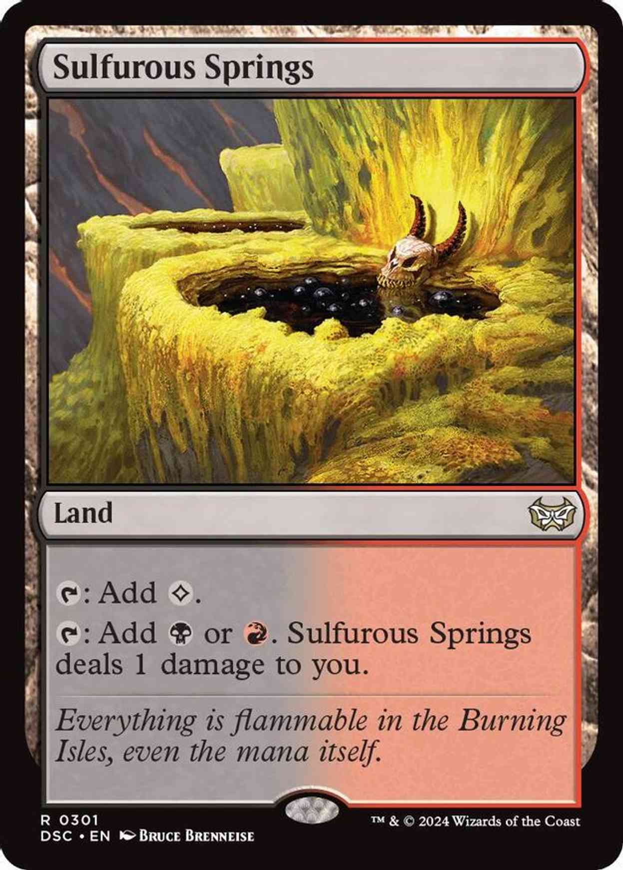 Sulfurous Springs magic card front