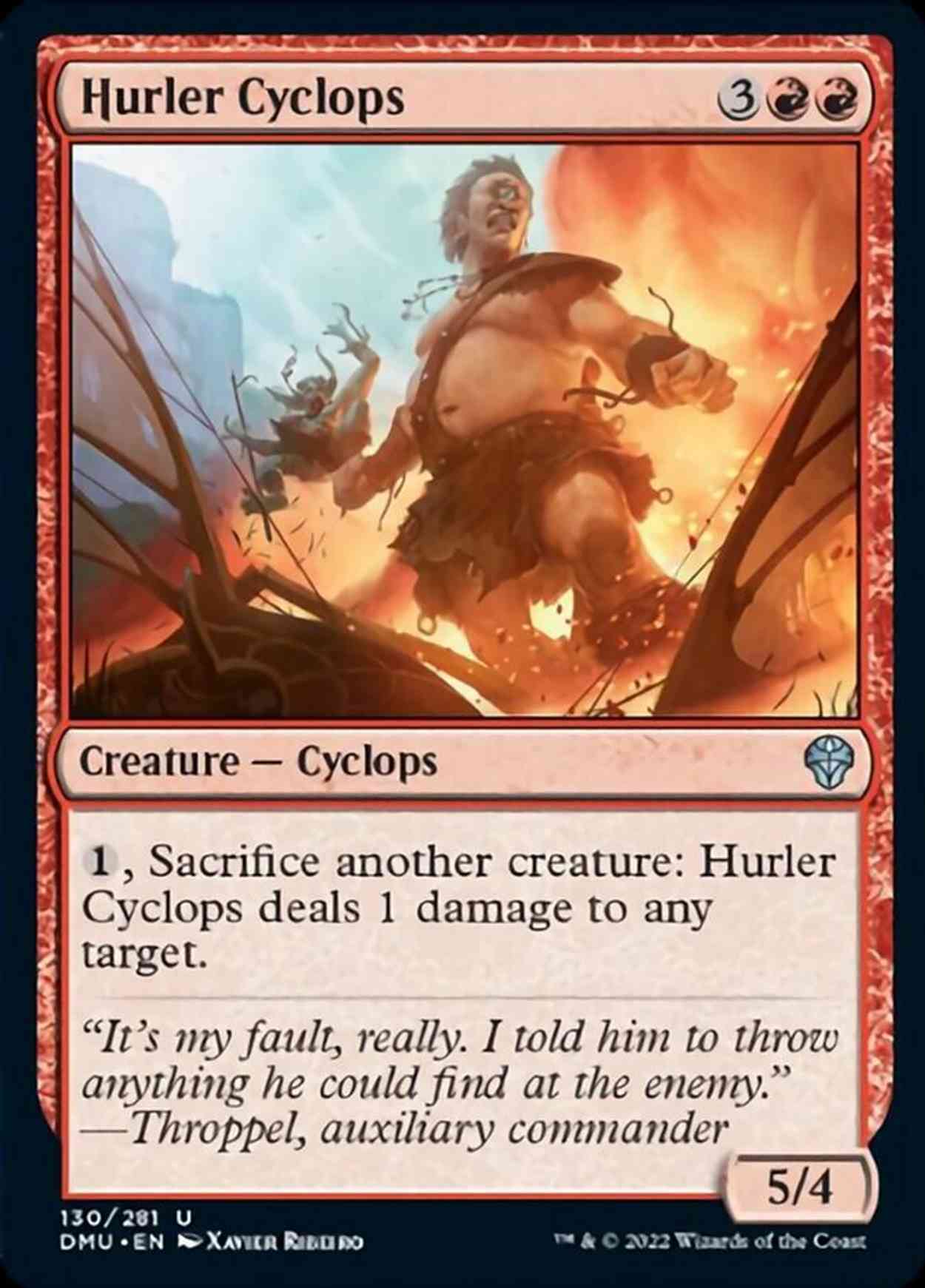 Hurler Cyclops magic card front