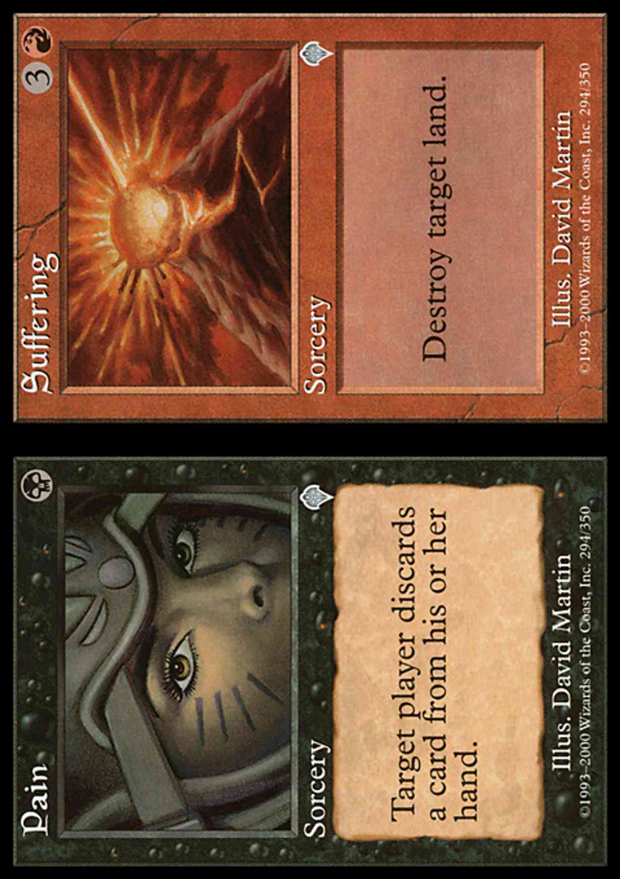 Pain // Suffering magic card front