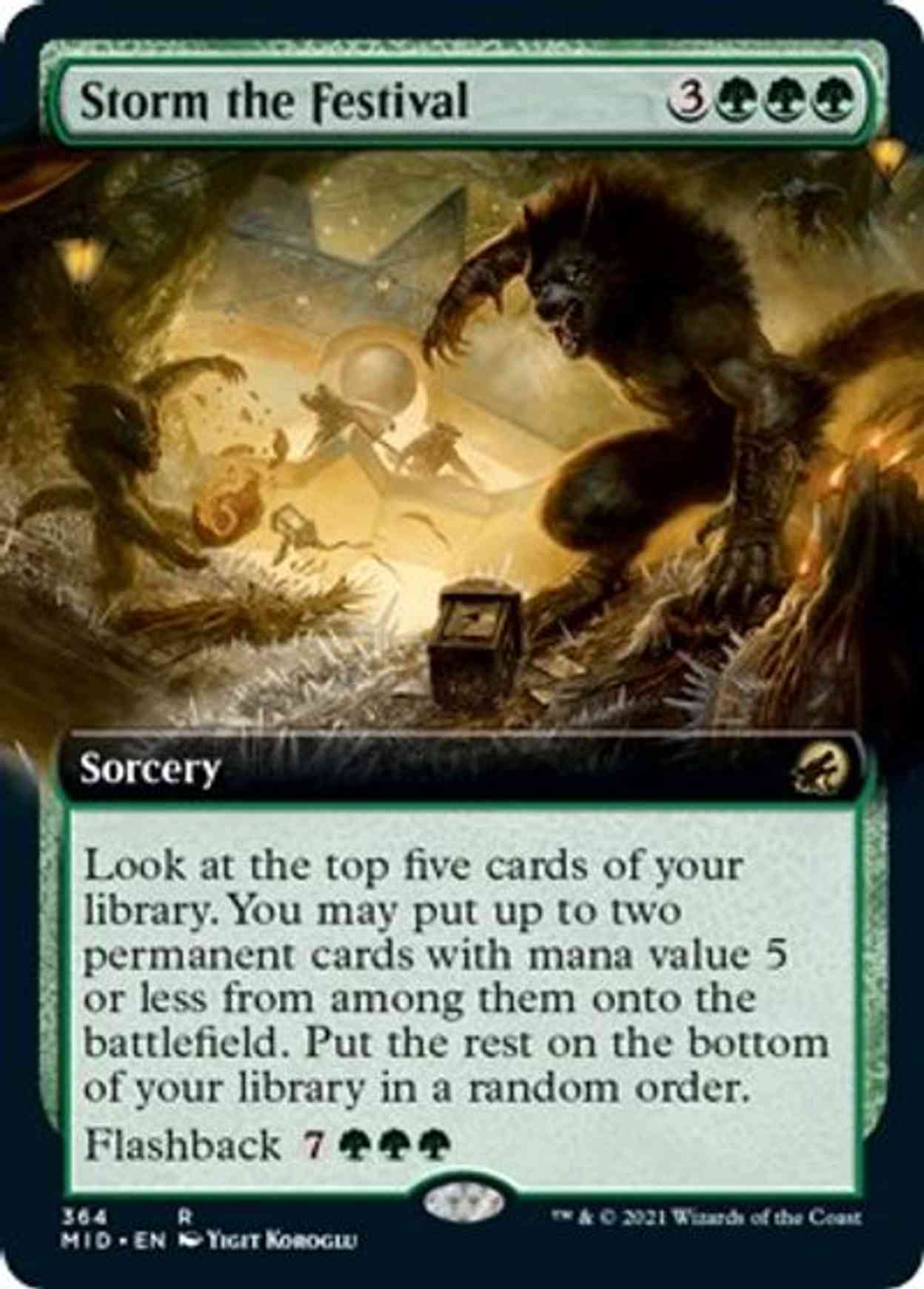 Storm the Festival (Extended Art) magic card front