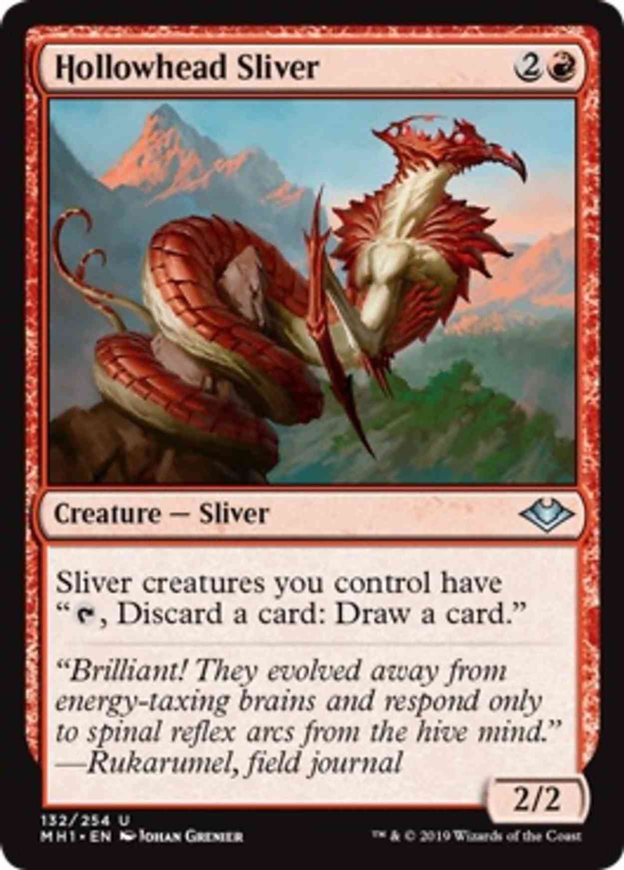 Hollowhead Sliver magic card front
