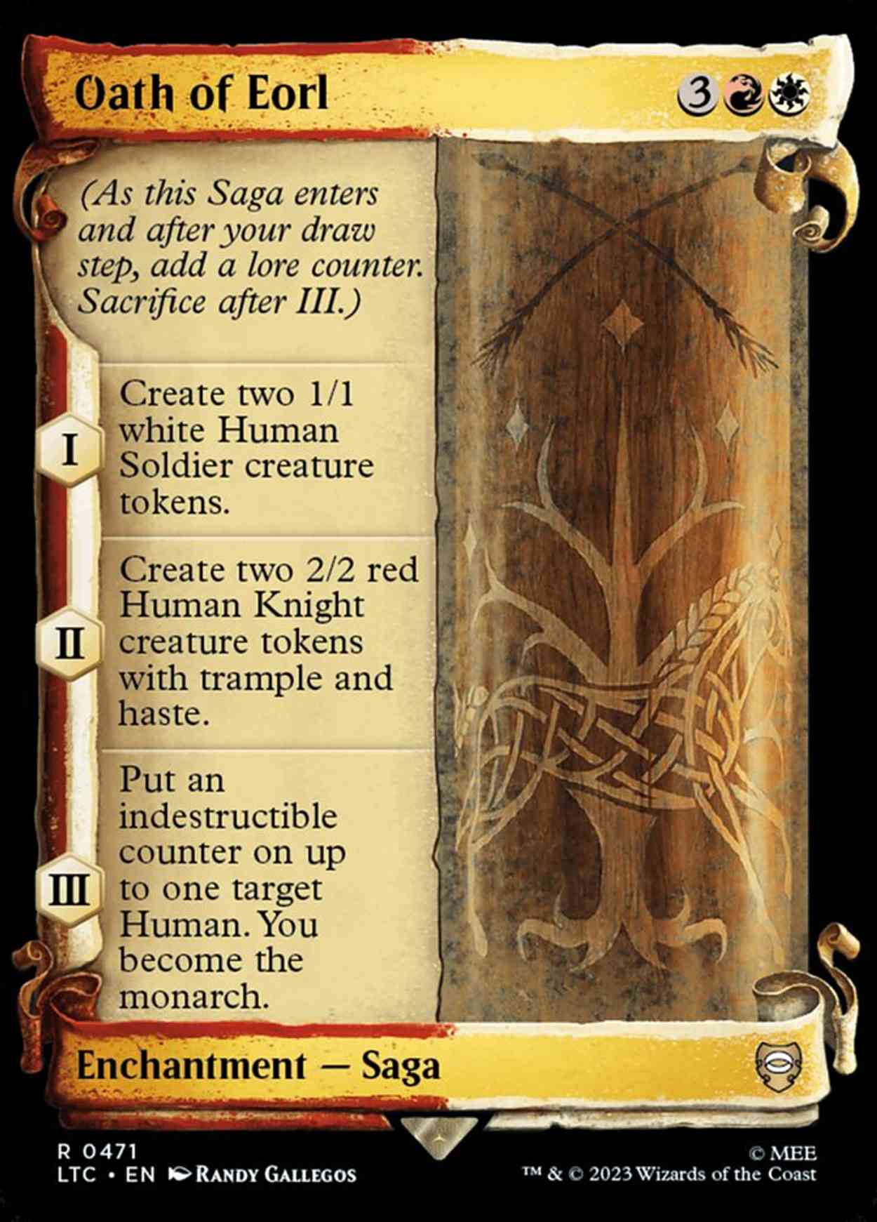 Oath of Eorl (Showcase Scrolls) magic card front