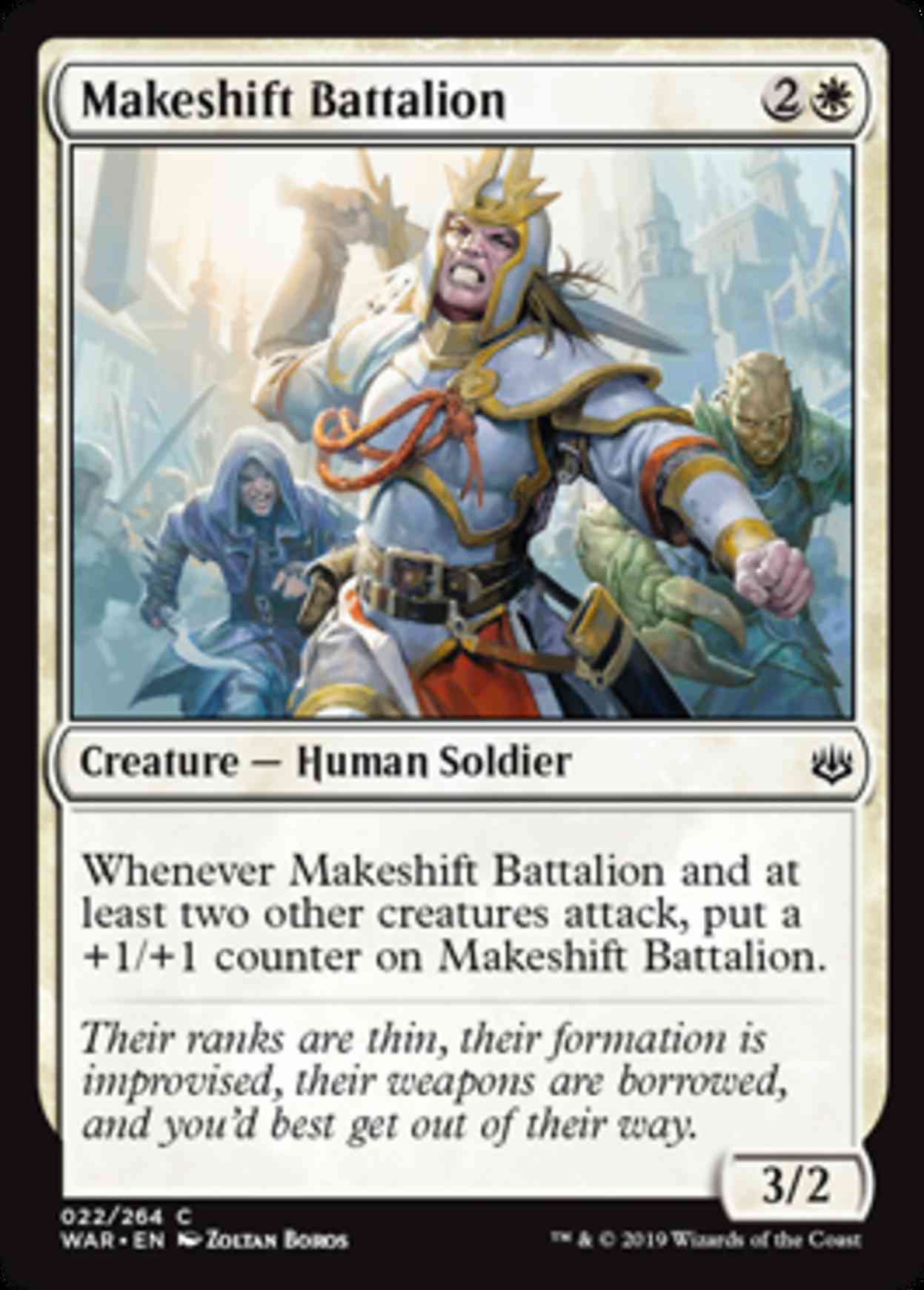 Makeshift Battalion magic card front