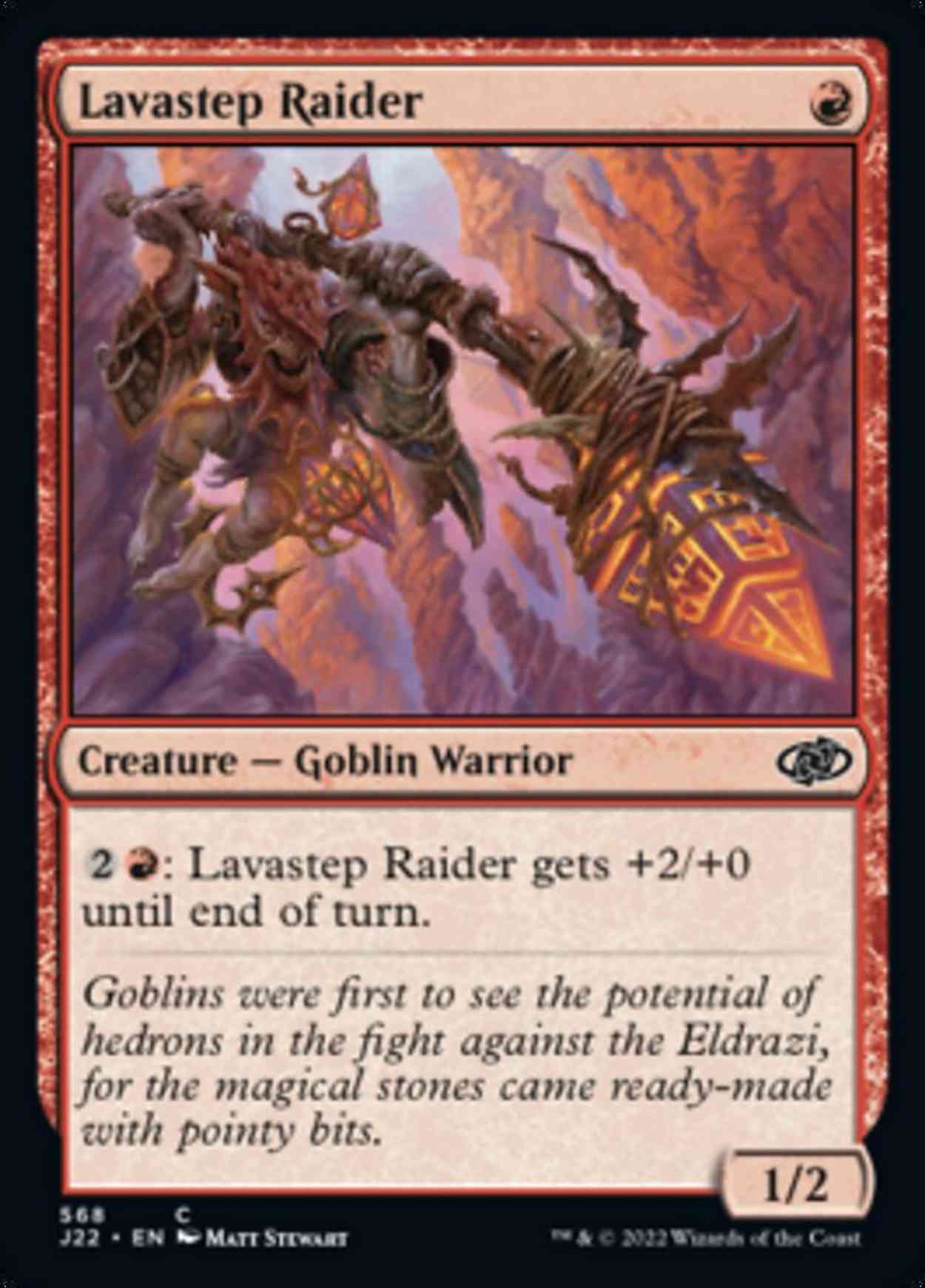 Lavastep Raider magic card front