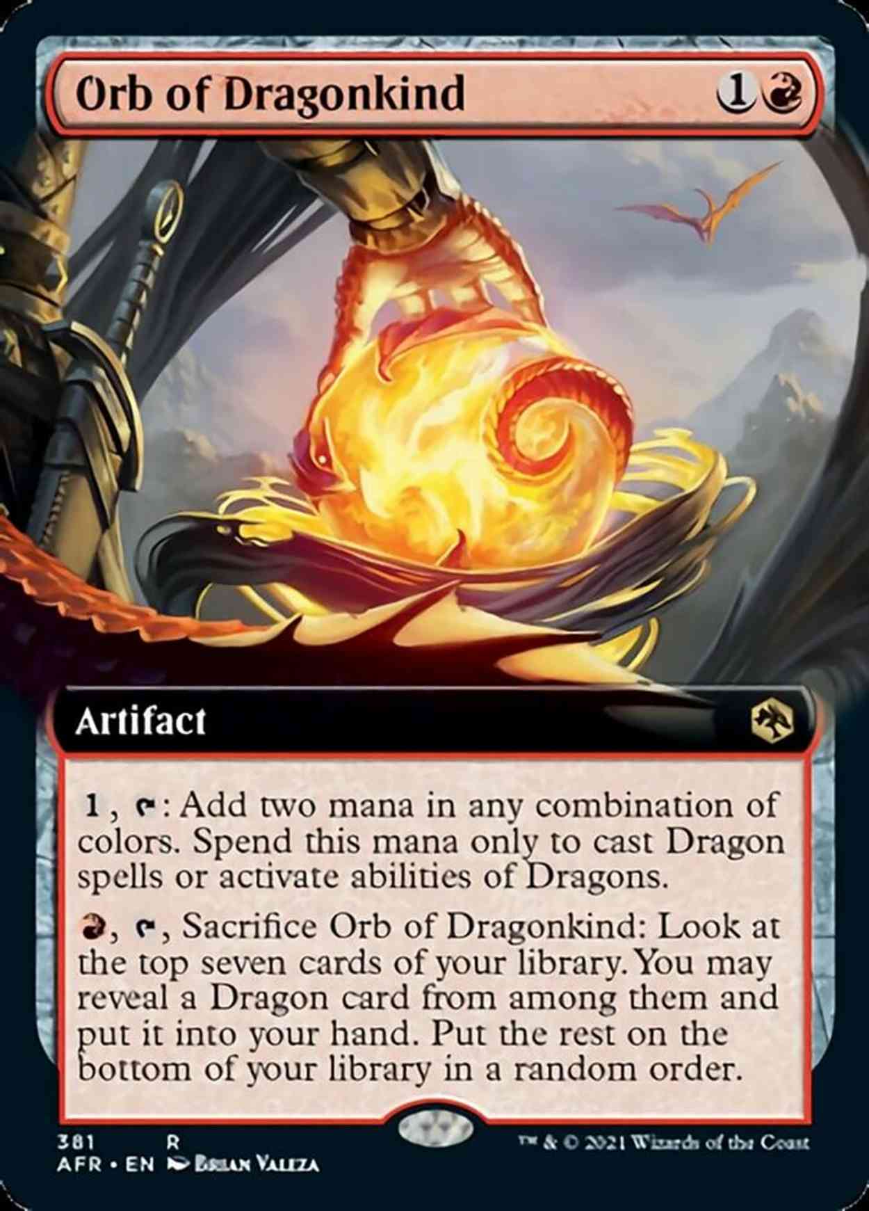 Orb of Dragonkind (Extended Art) magic card front