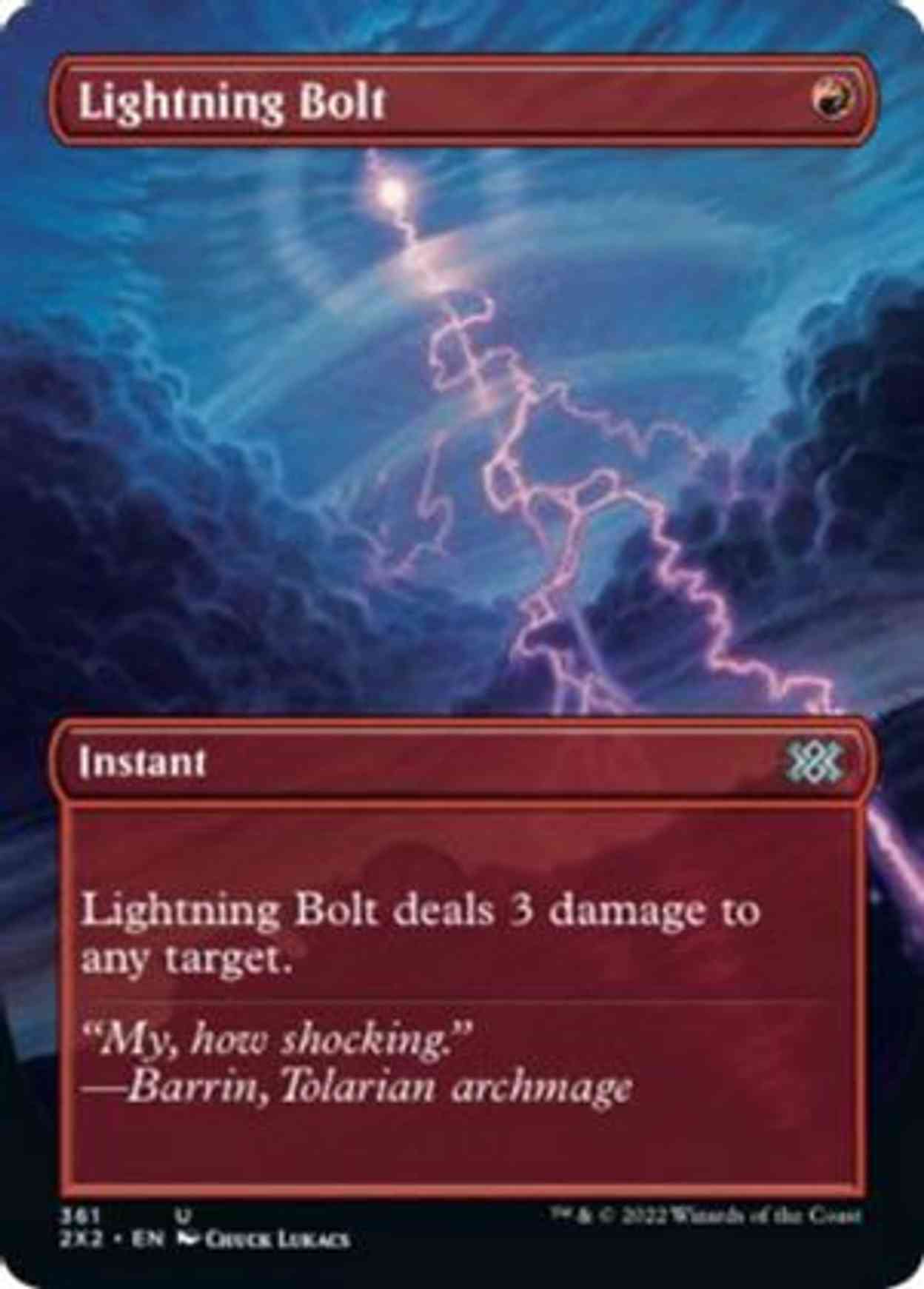 Lightning Bolt (Borderless) magic card front