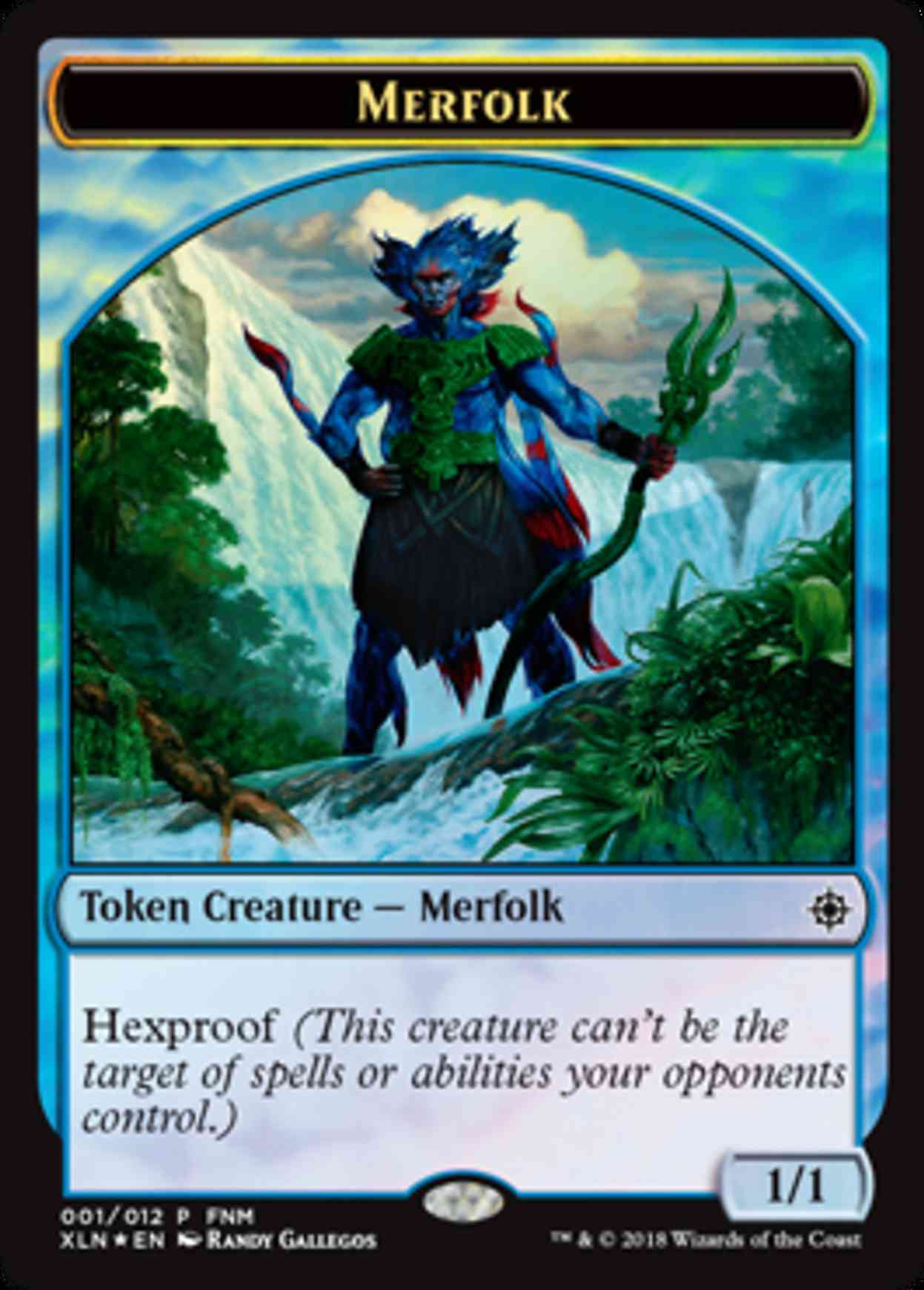 Merfolk // Treasure (001) Token magic card front