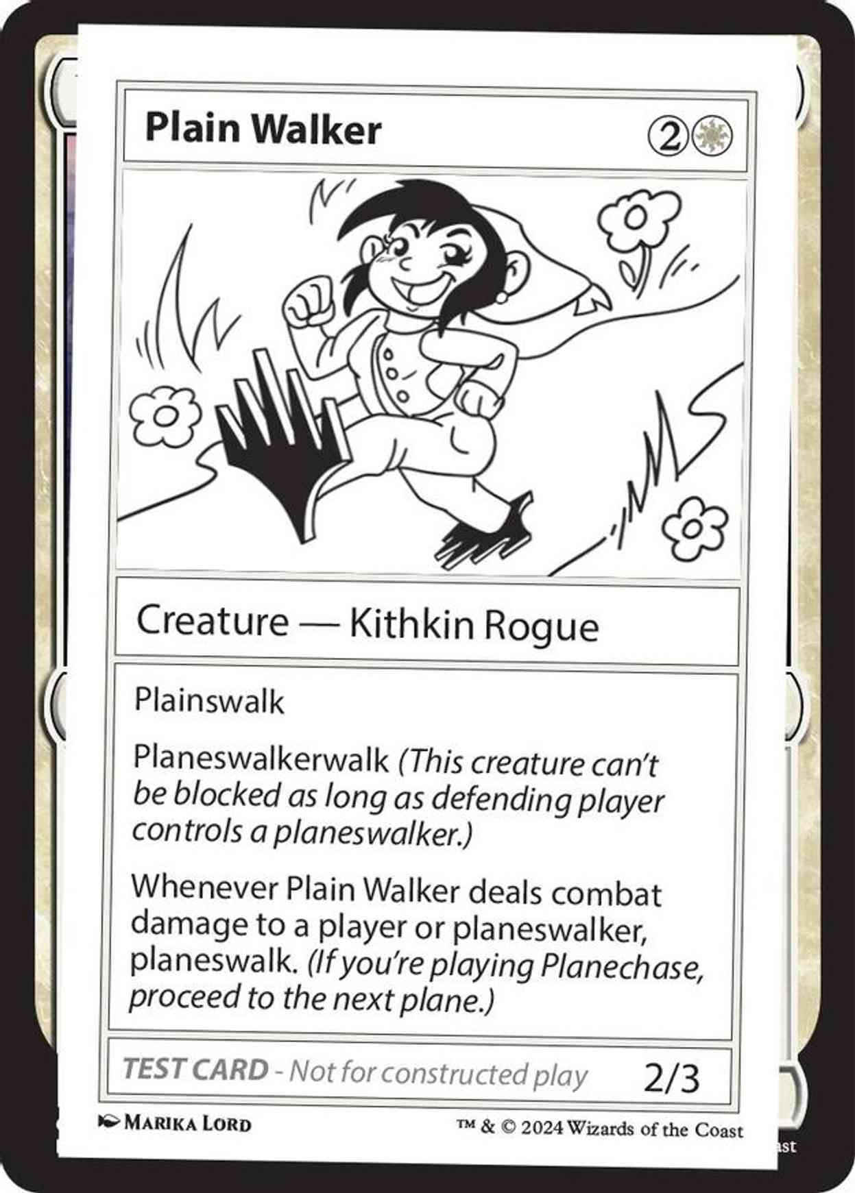 Plain Walker magic card front