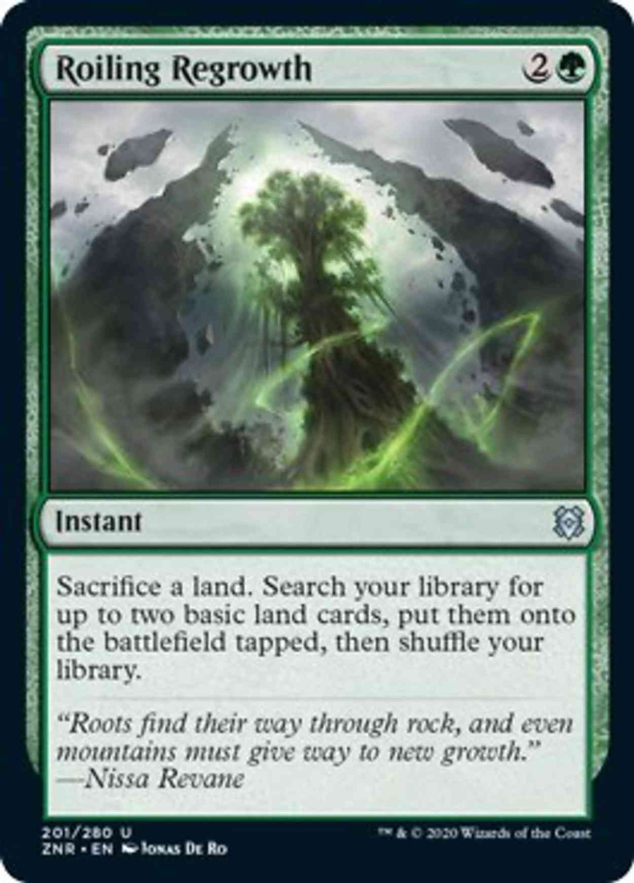 Roiling Regrowth magic card front