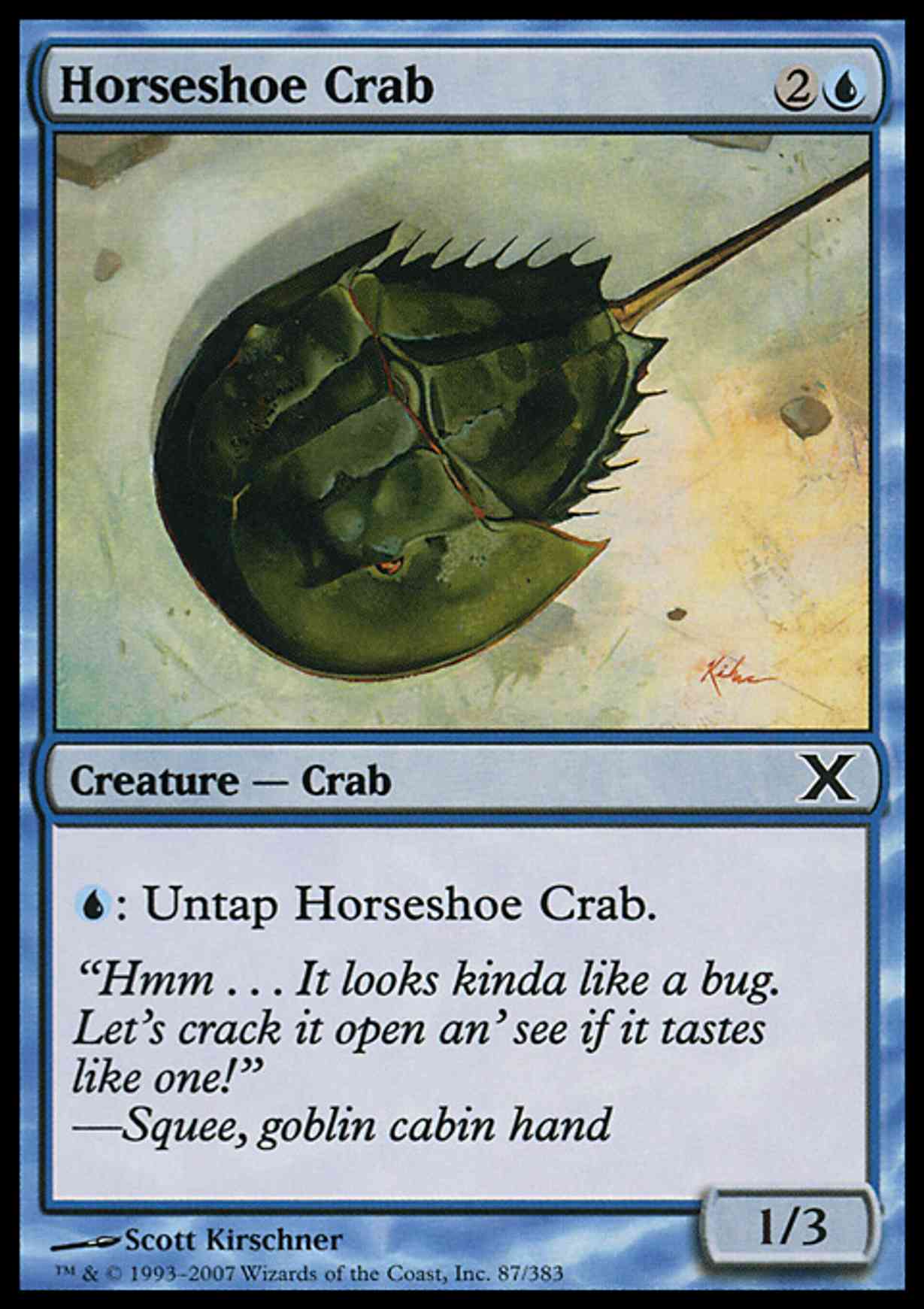 Horseshoe Crab magic card front