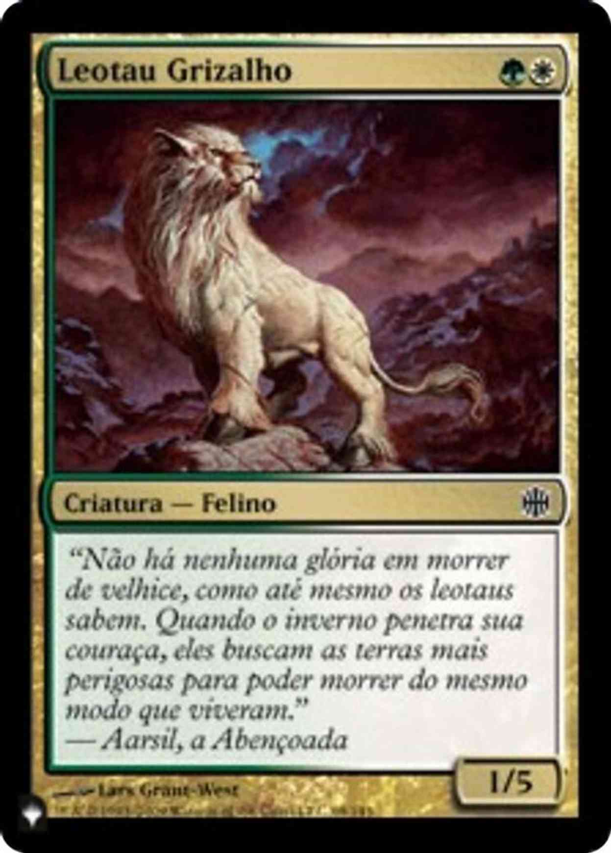 Grizzled Leotau magic card front