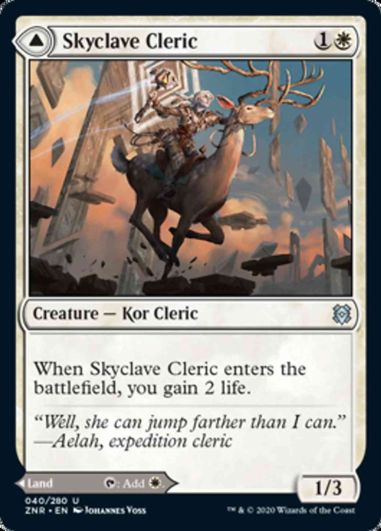 Skyclave Cleric magic card front