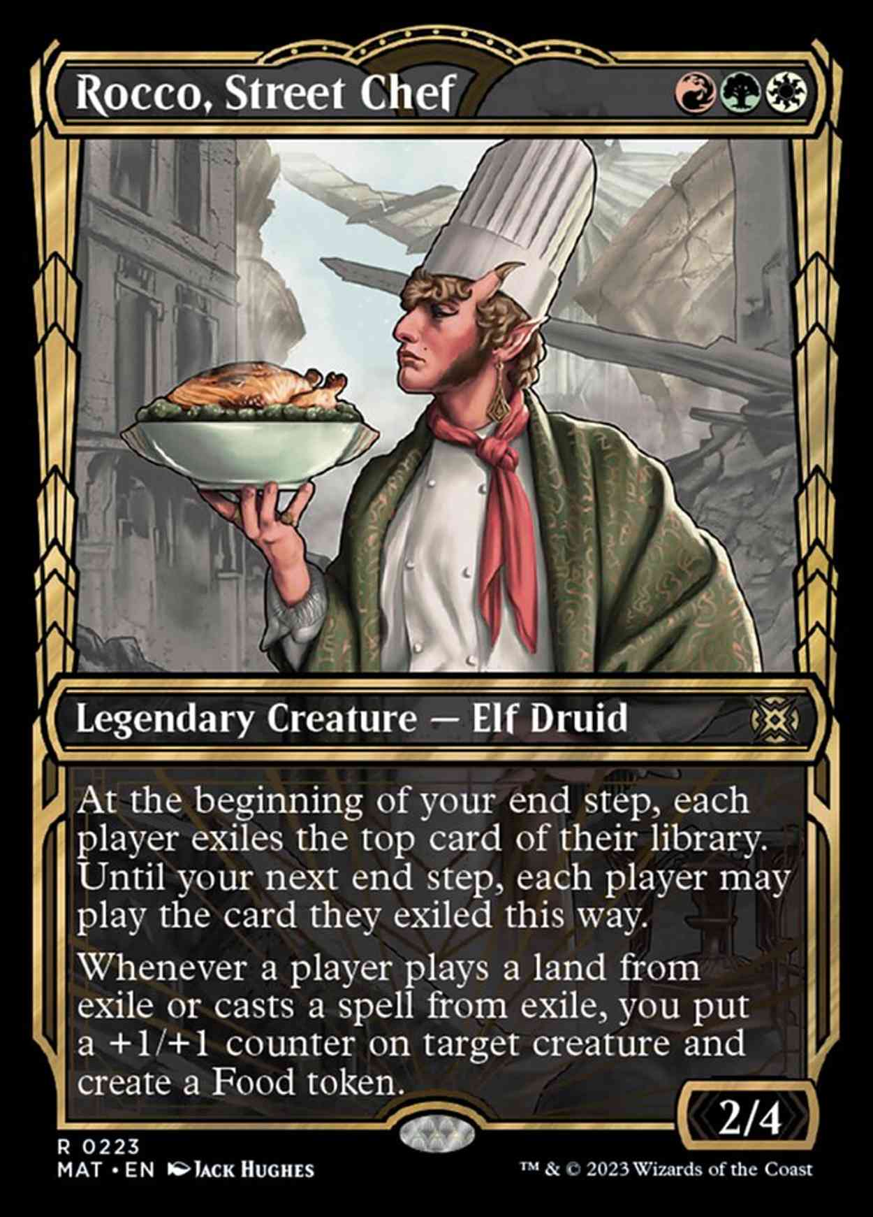 Rocco, Street Chef (Halo Foil) magic card front