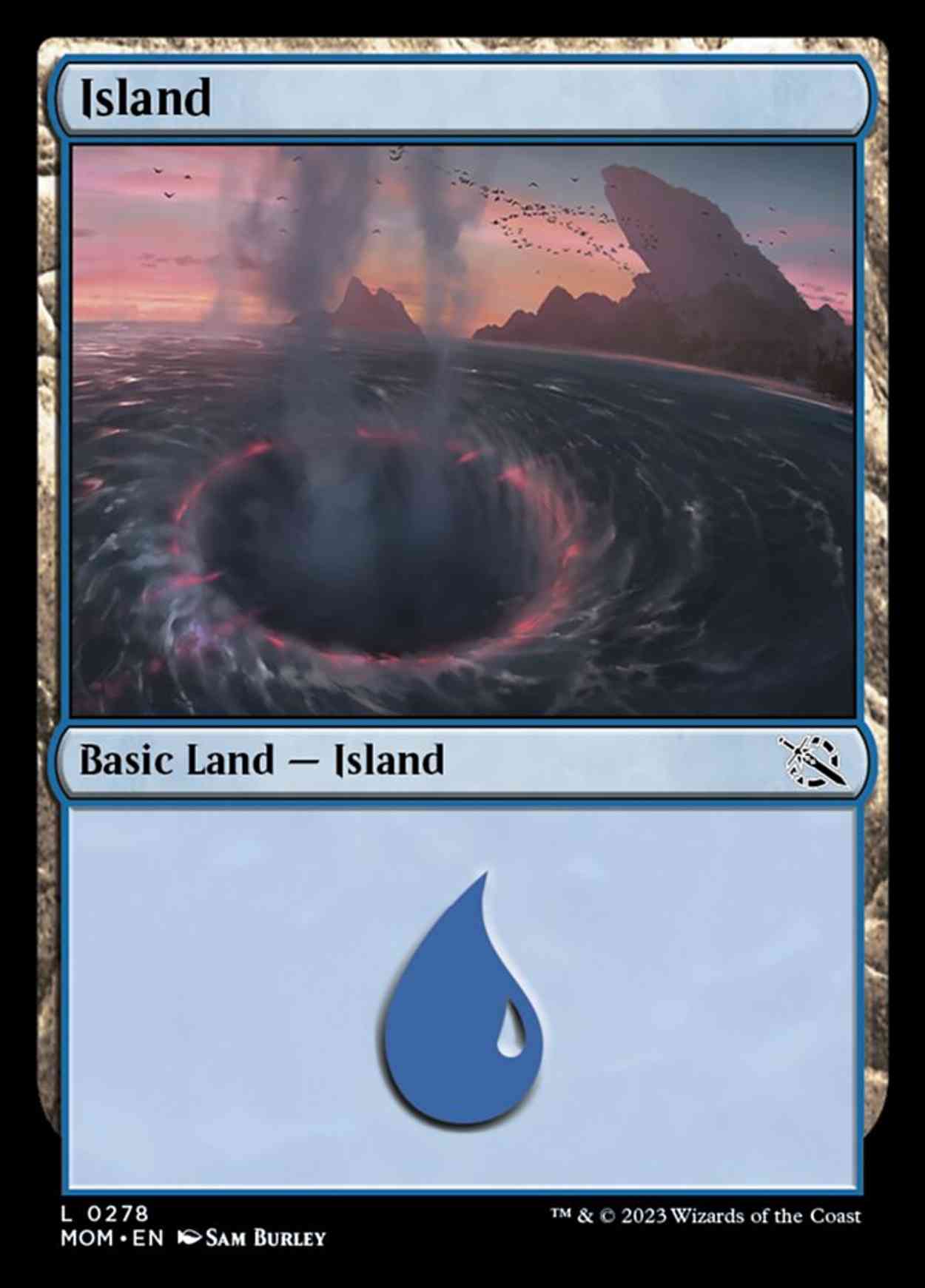 Island (0278) magic card front