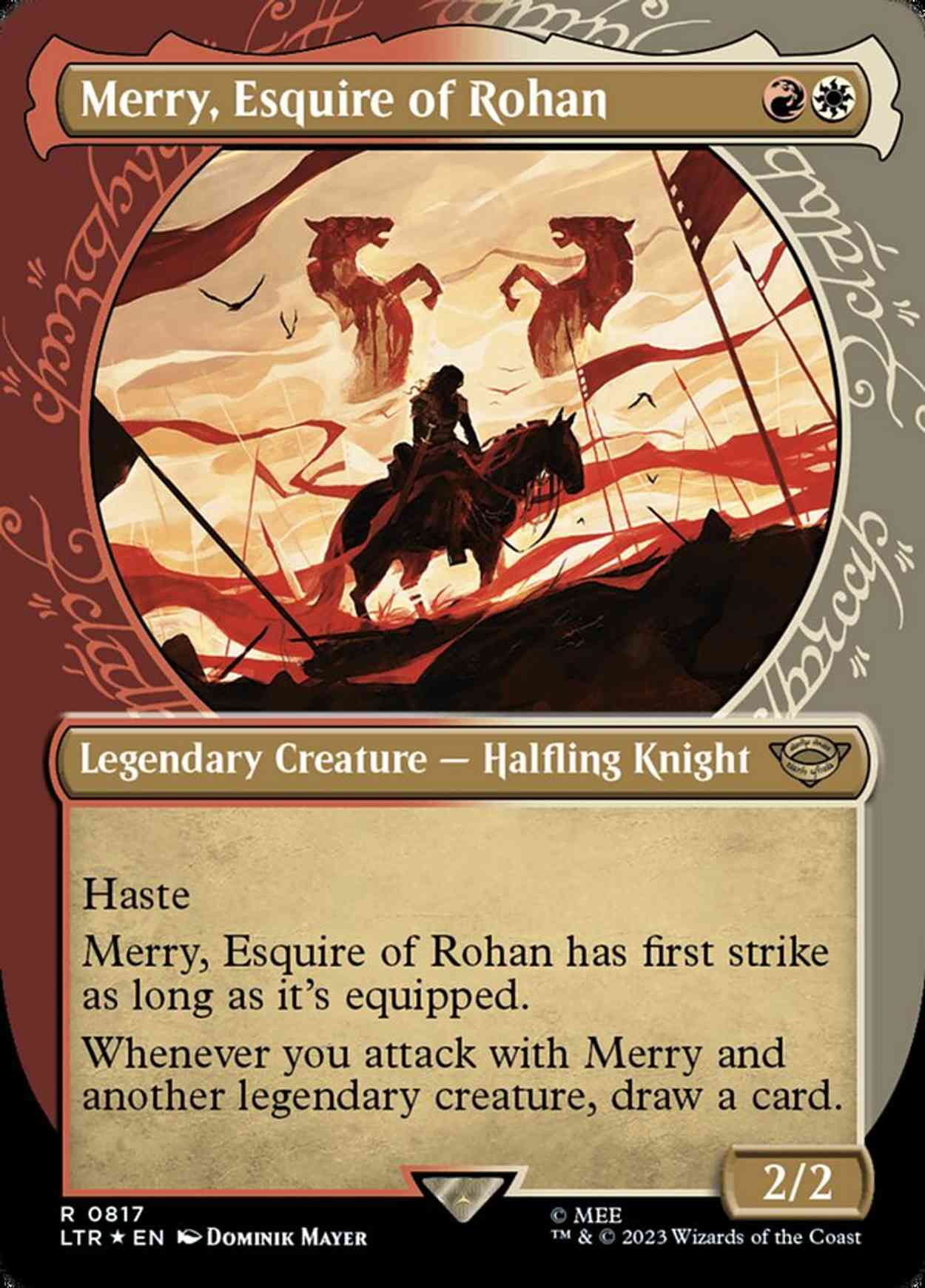 Merry, Esquire of Rohan (Showcase) (Surge Foil) magic card front